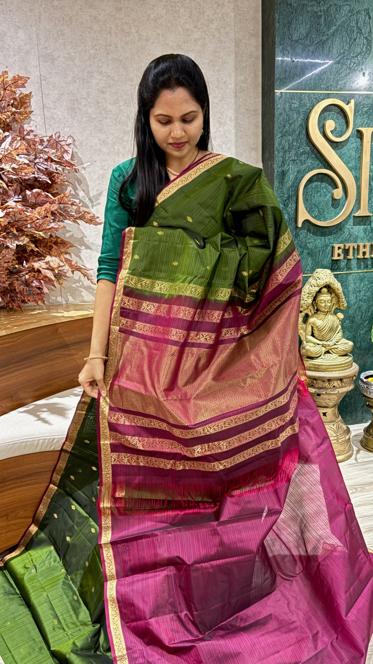 Small border kanchi pattu