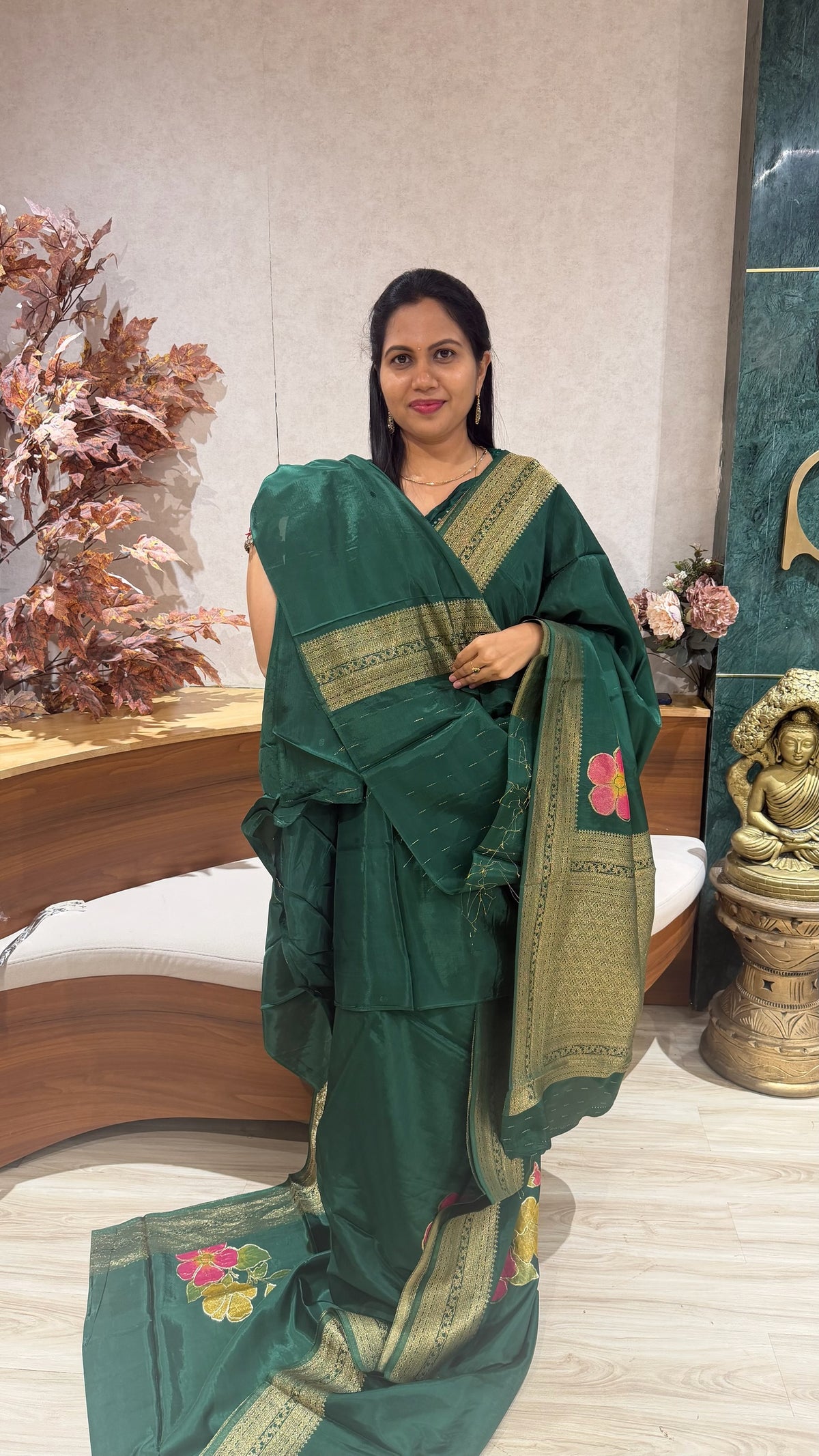 Crepe saree