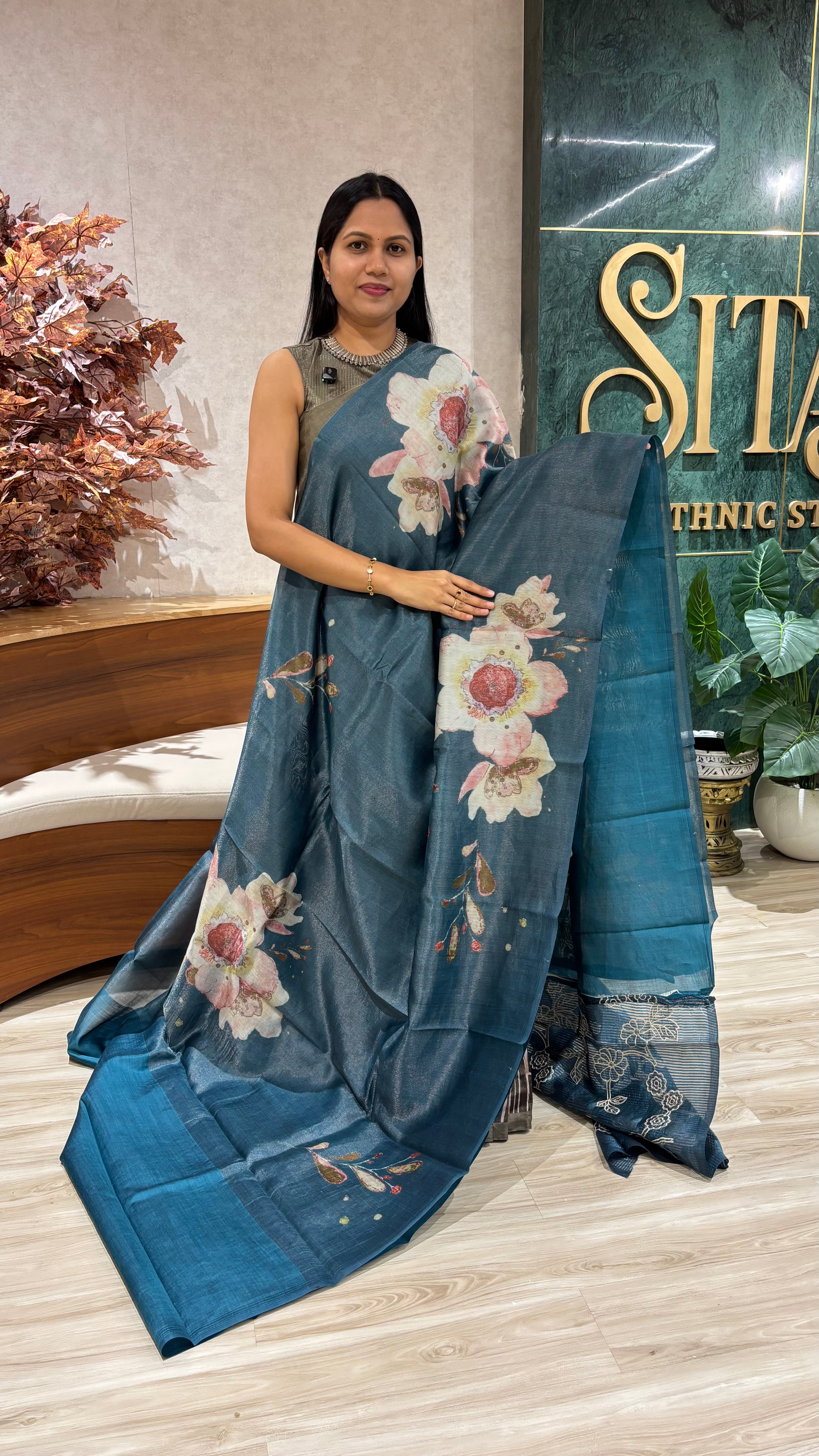 Designer chiniya silk