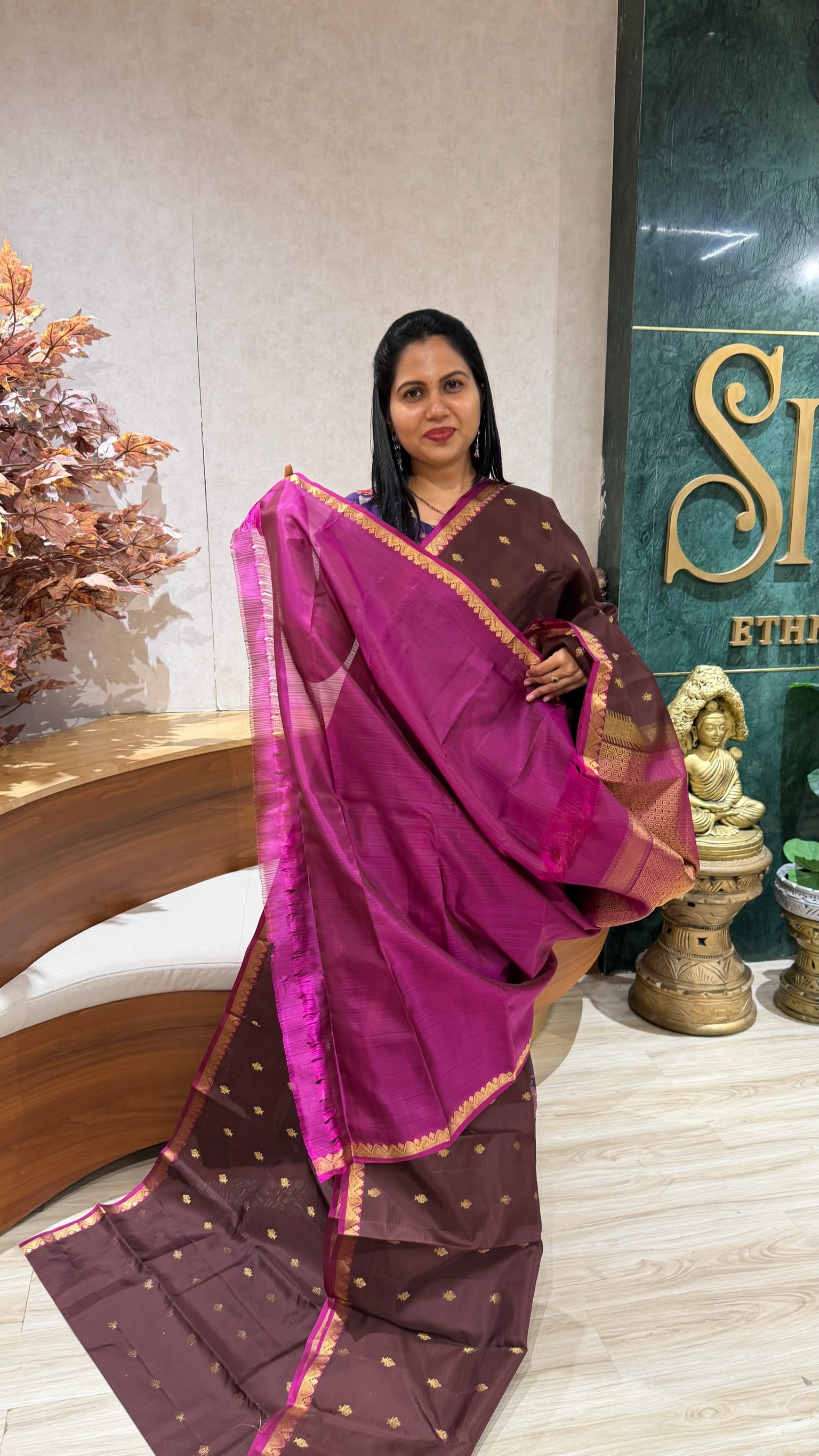 Small border kanchi pattu