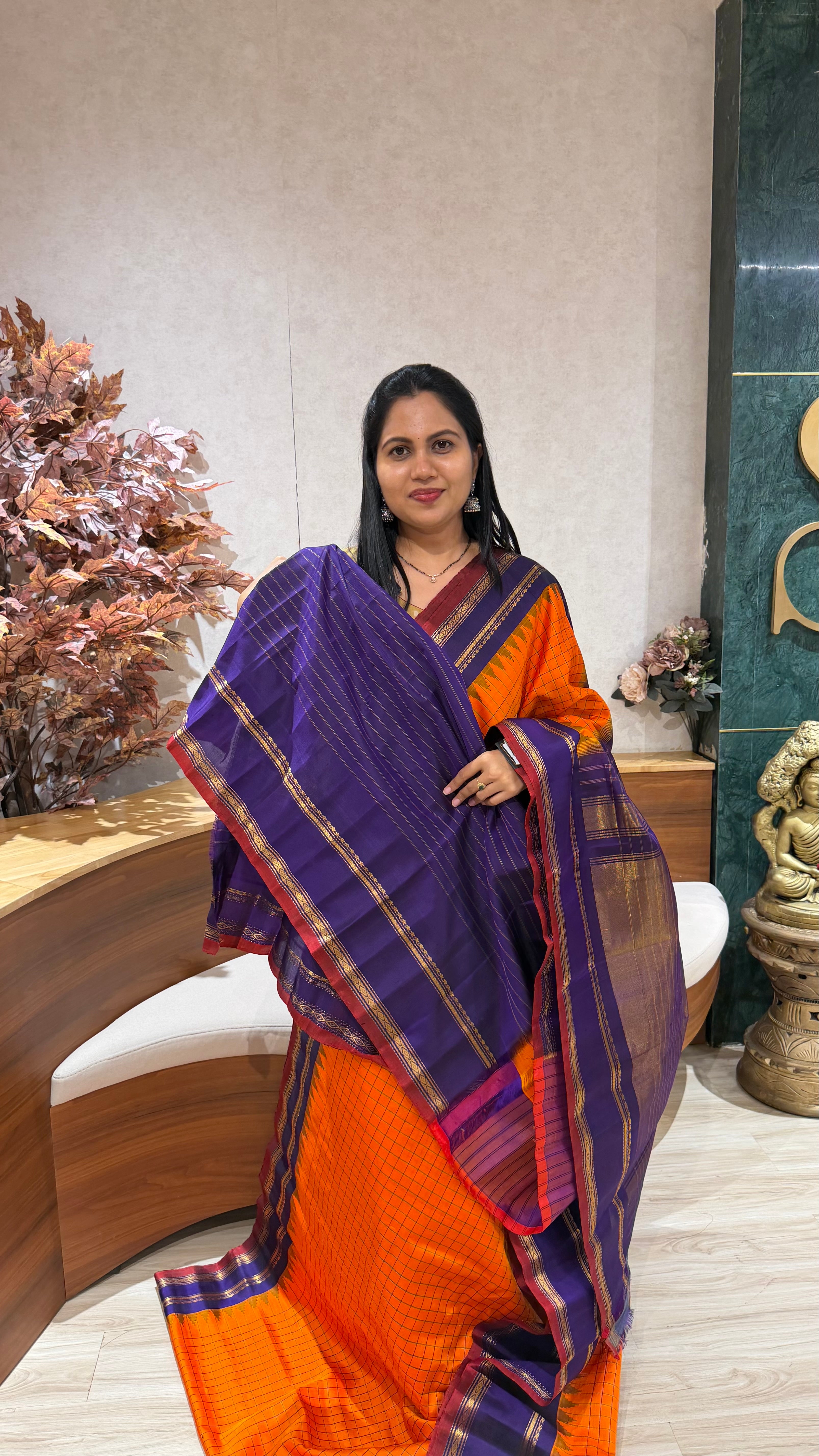 Handloom gadwal pattu