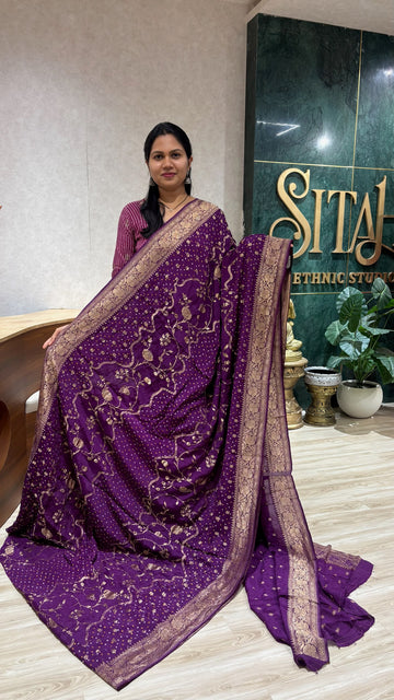 Chinnon bandhini purple