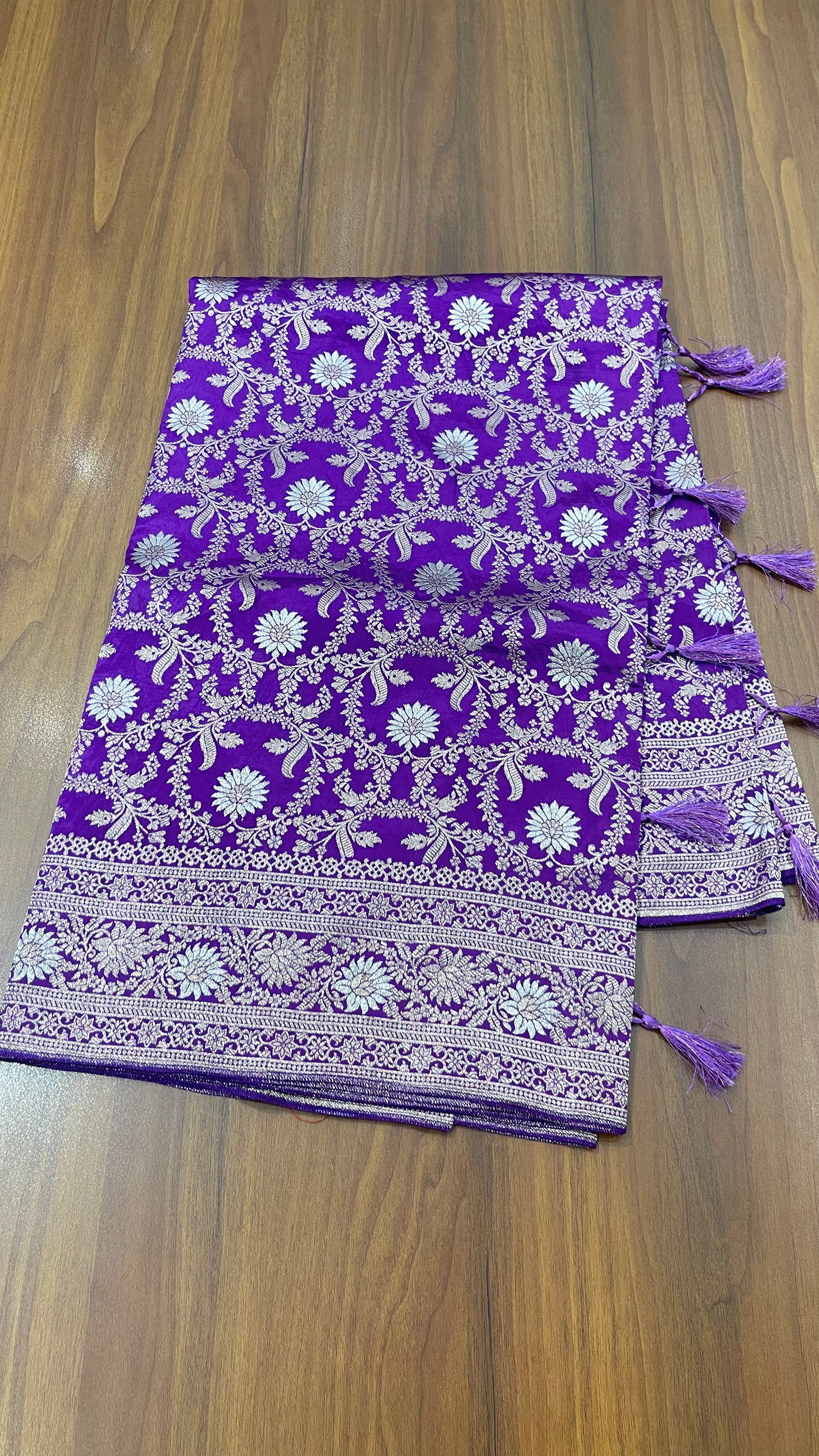 Banaras allover purple