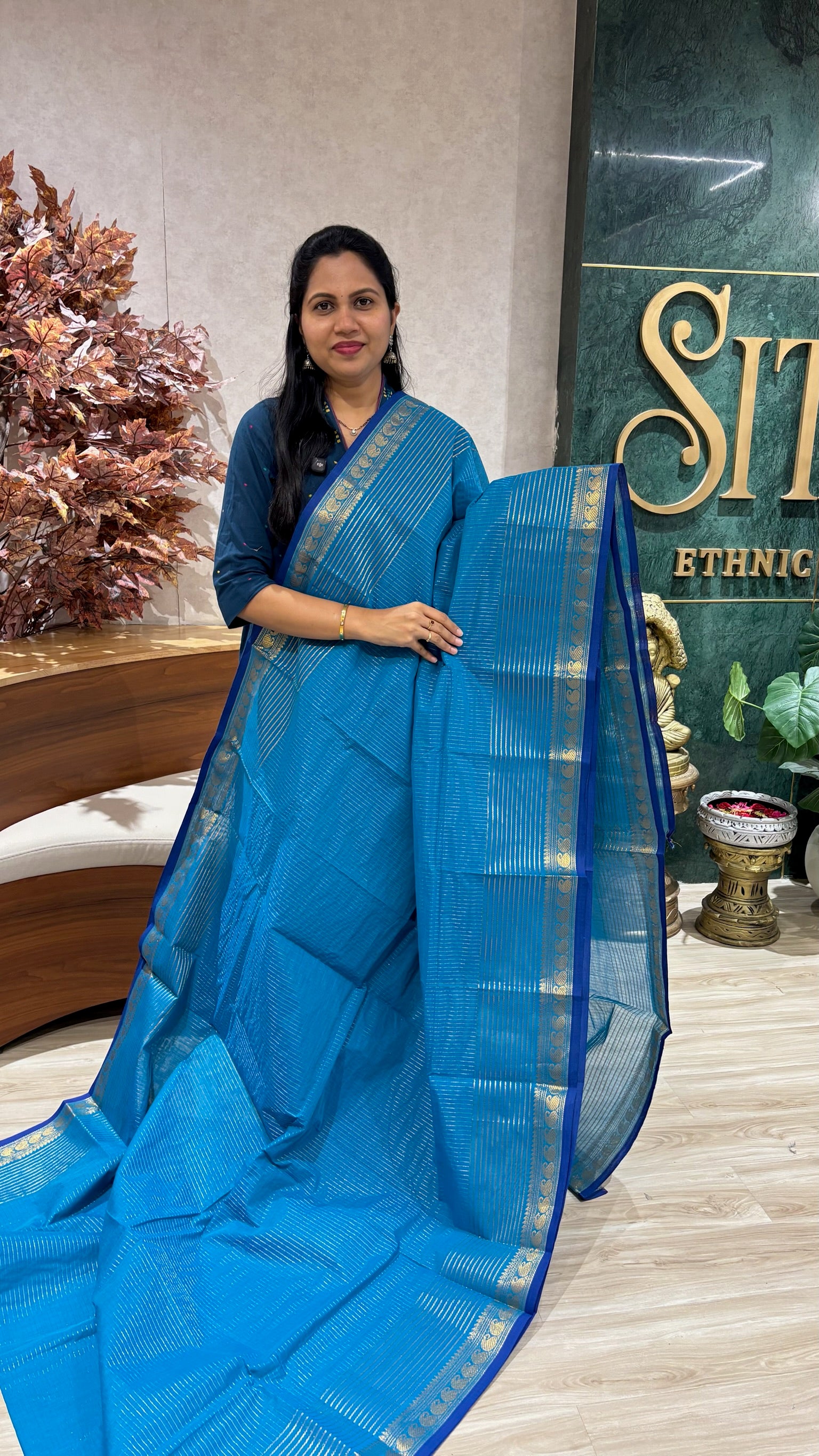Kanchi cotton with running blouse