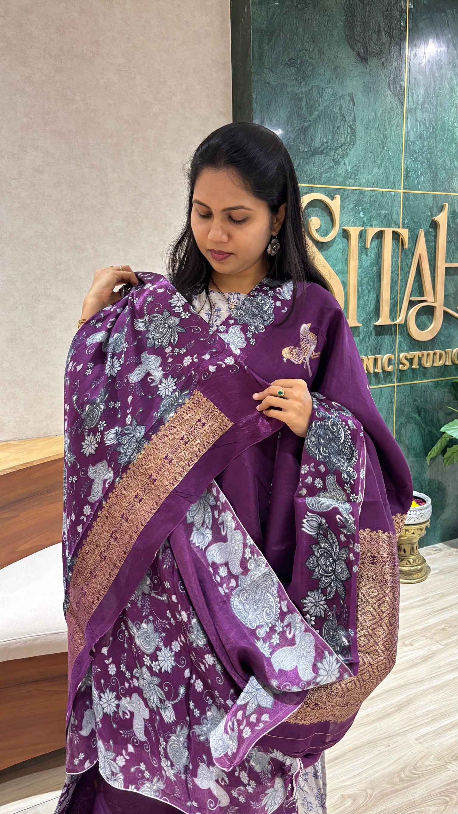 Viscose mashru wine