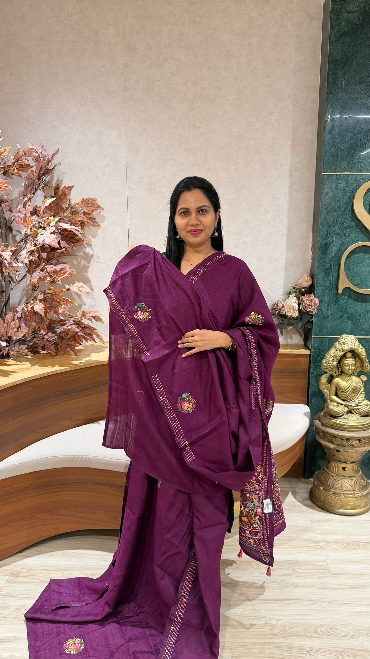 Tussar kantha