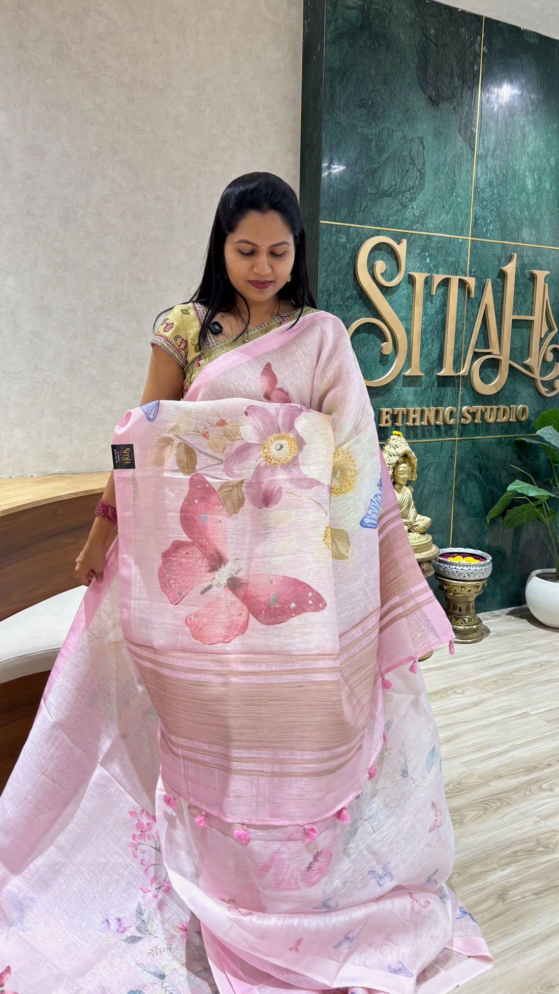 Pure linen pink