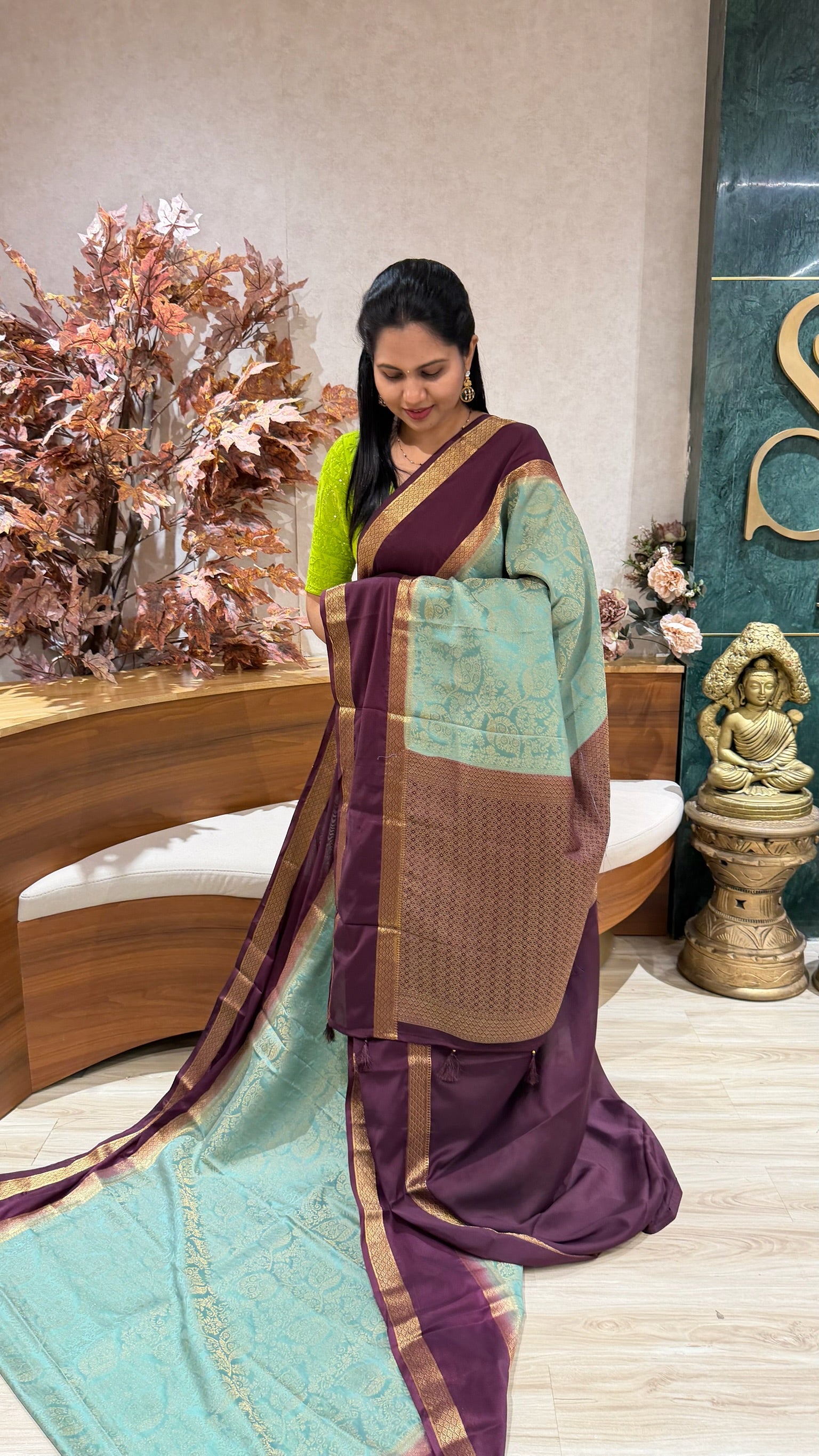 Brocade Mysore silk-sale
