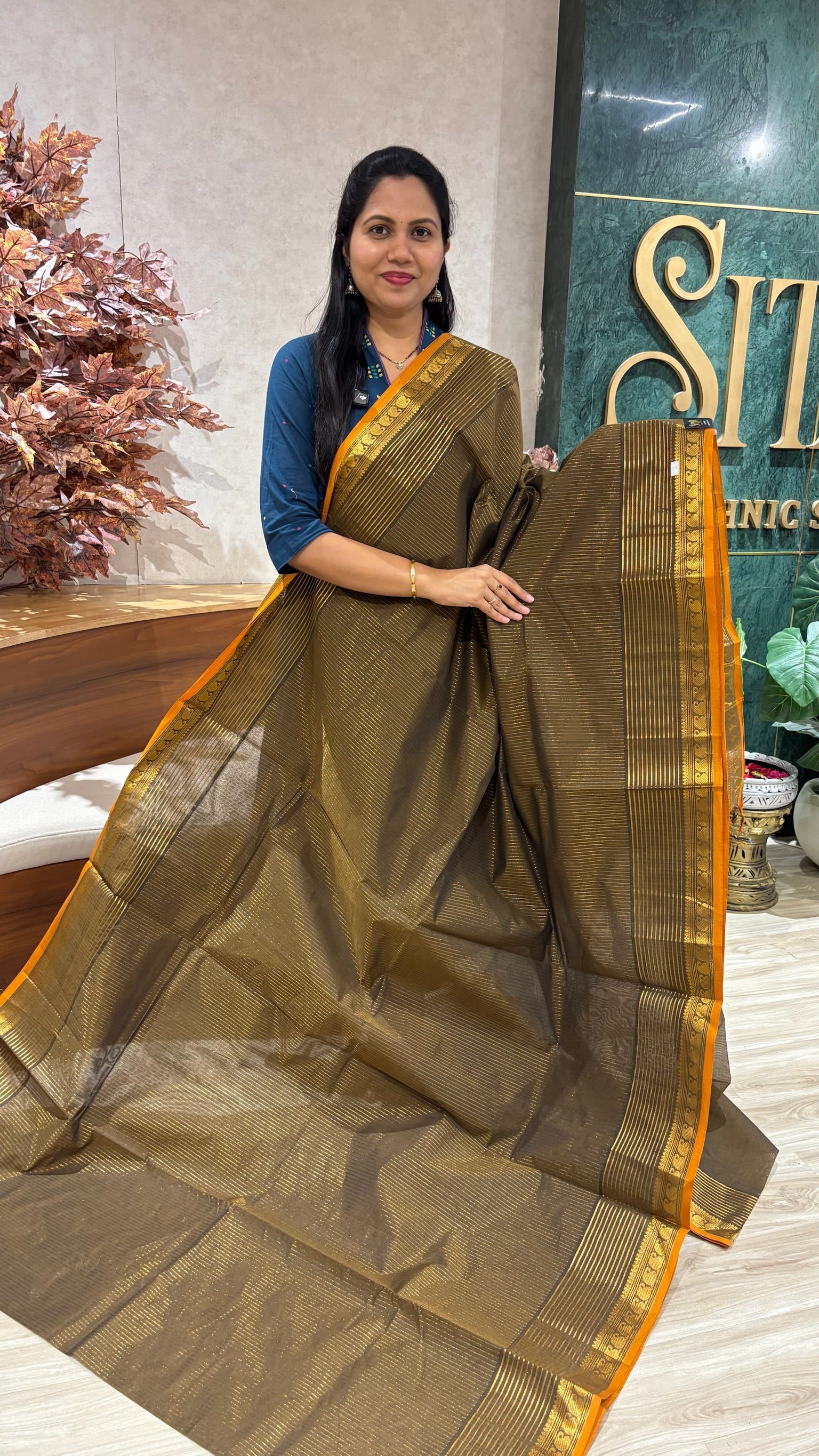 Kanchi cotton with running blouse