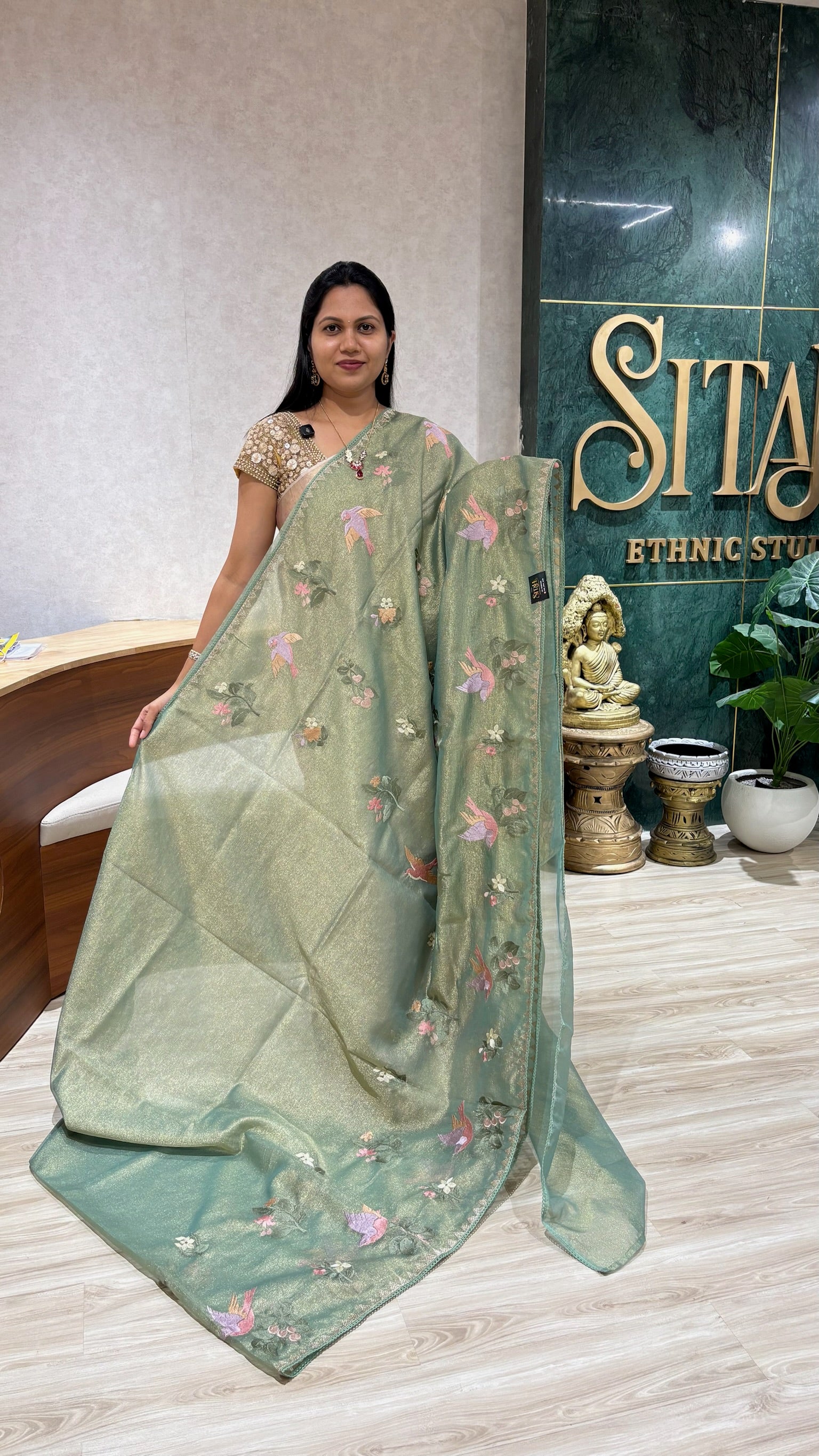 Crush tissue pista green