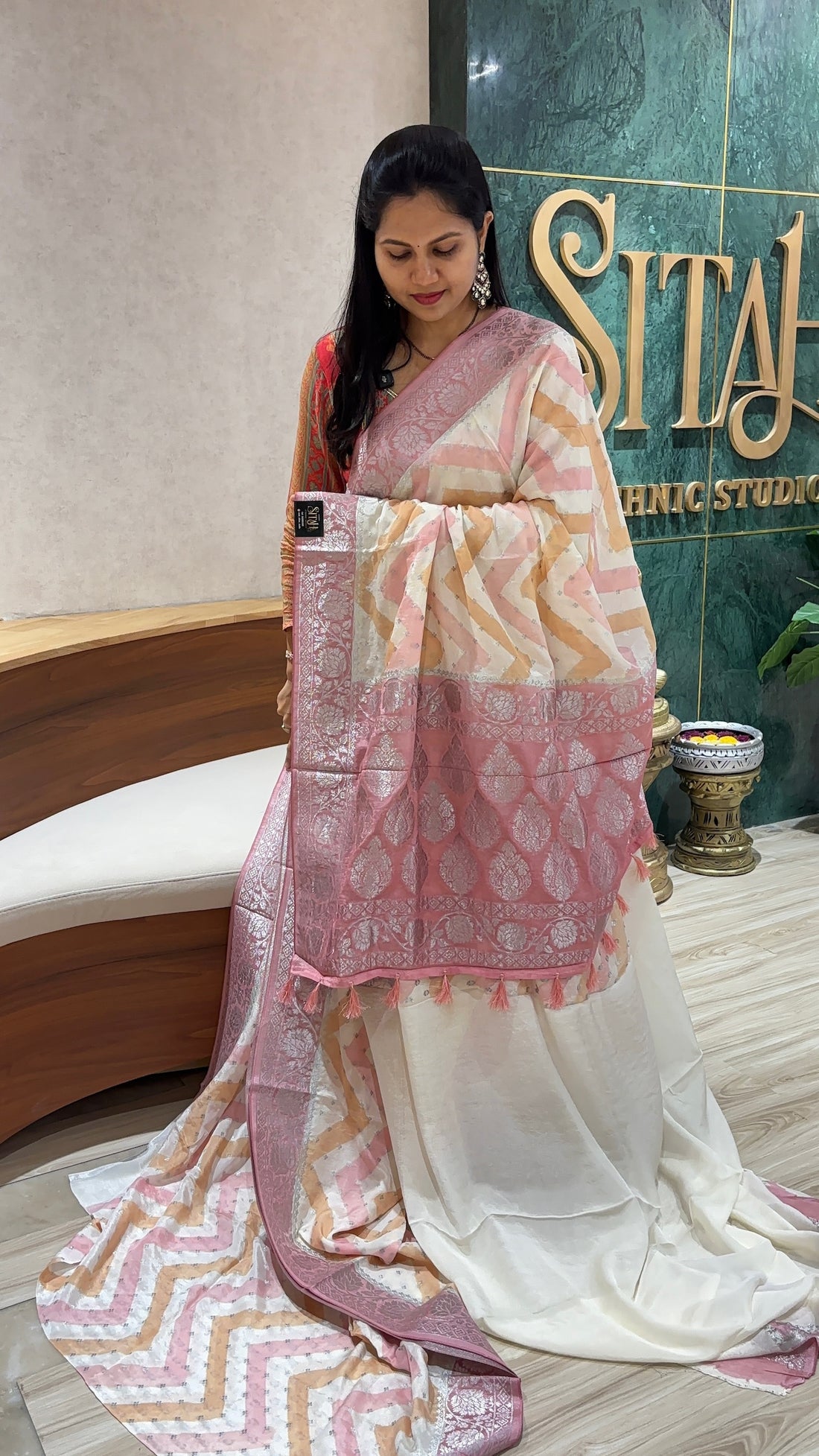 Chiffon georgette onion pink