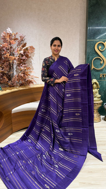 Fancy tussar purple
