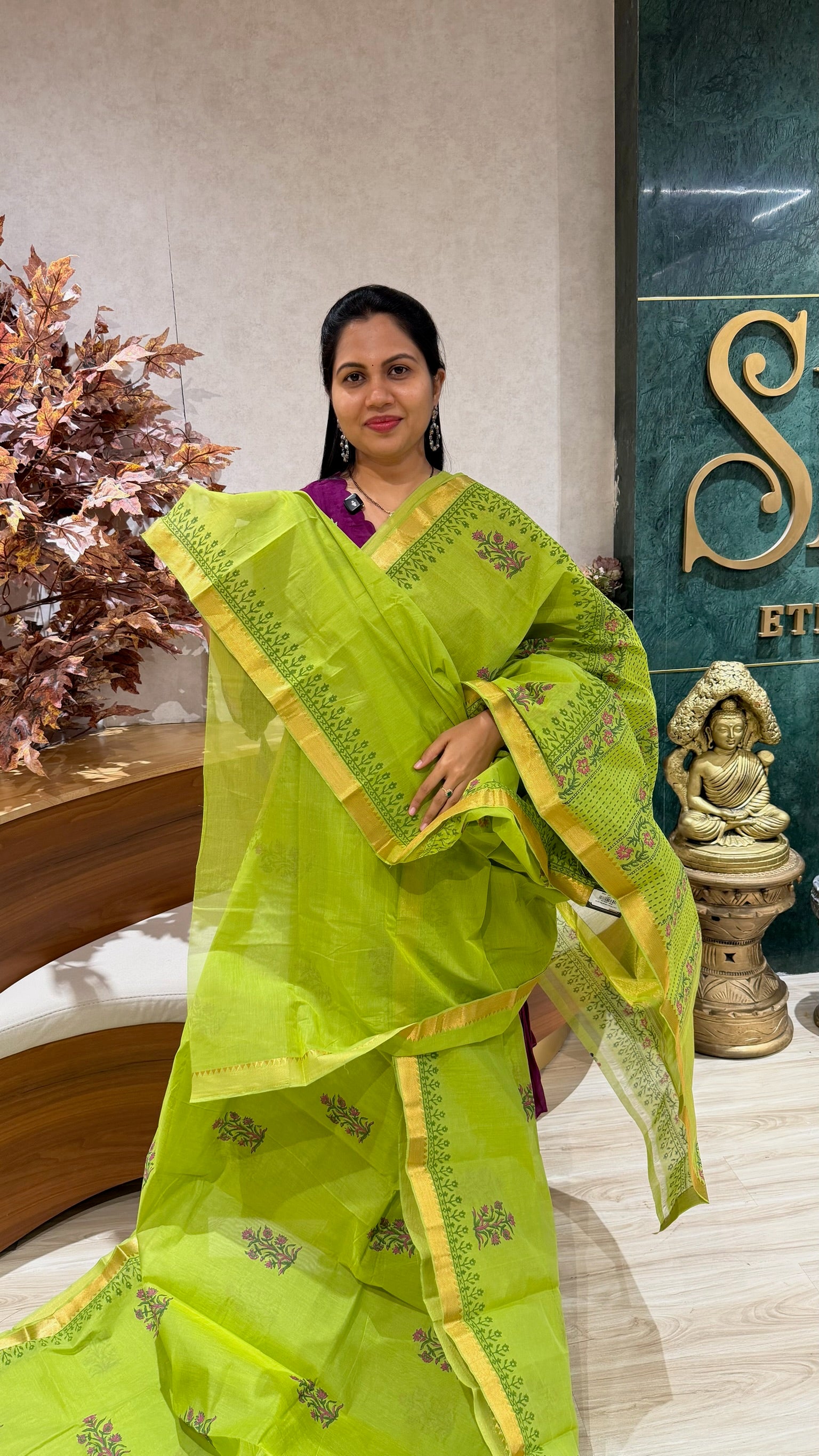 Mangalgiri cotton hand block print