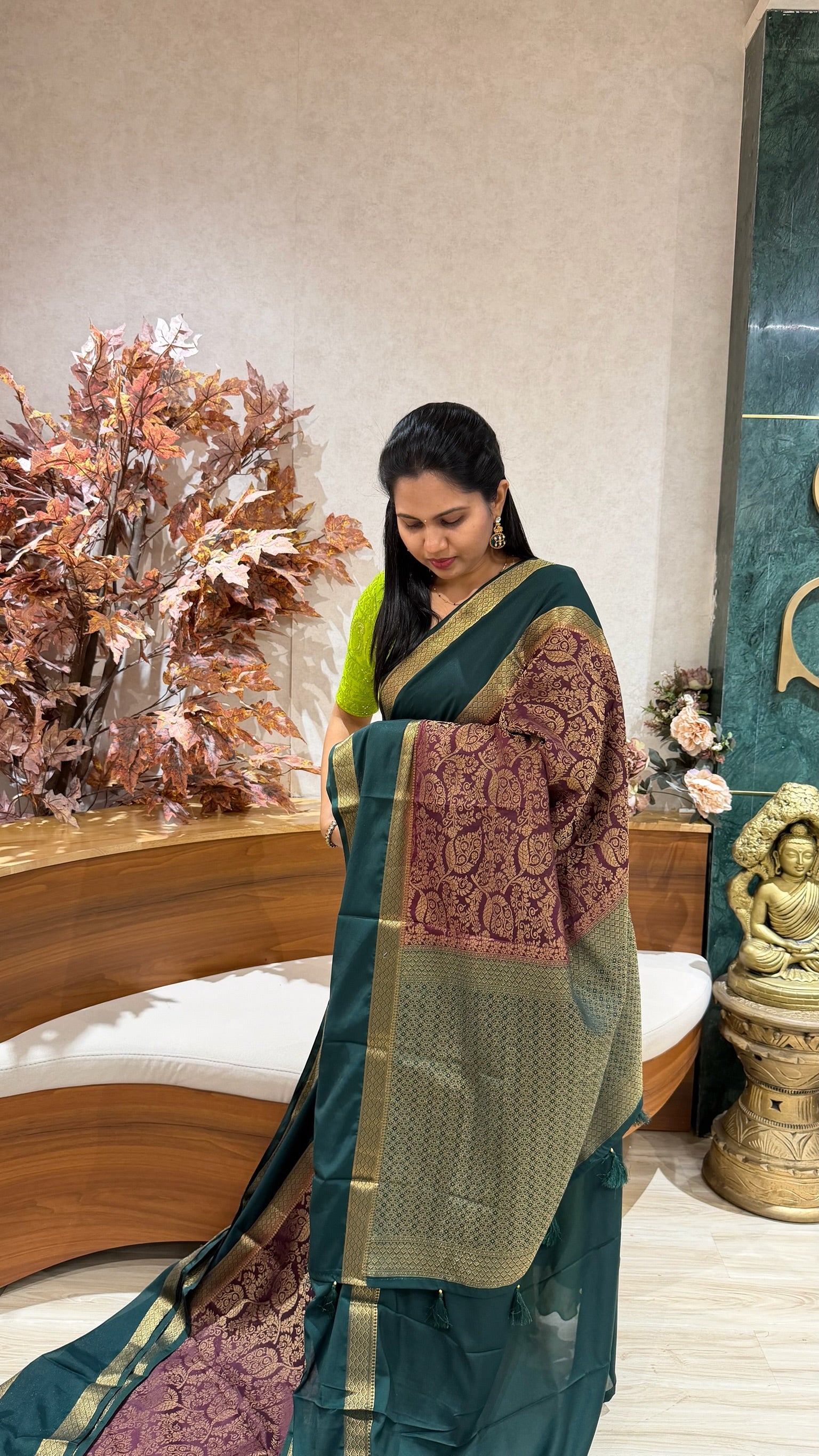 Brocade Mysore silk-sale