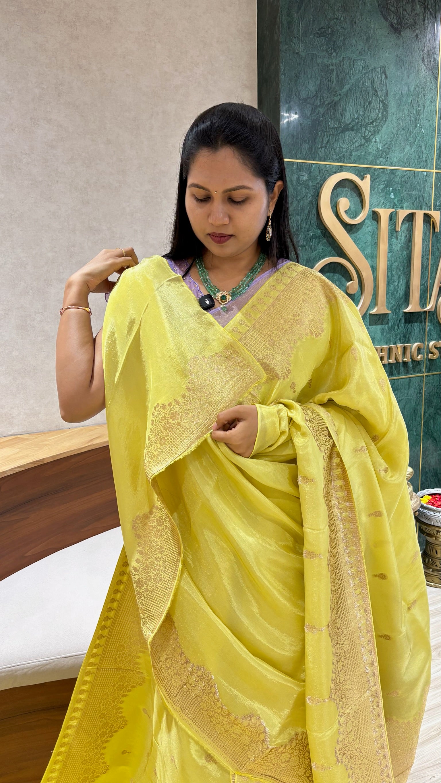 Tissue georgette saree