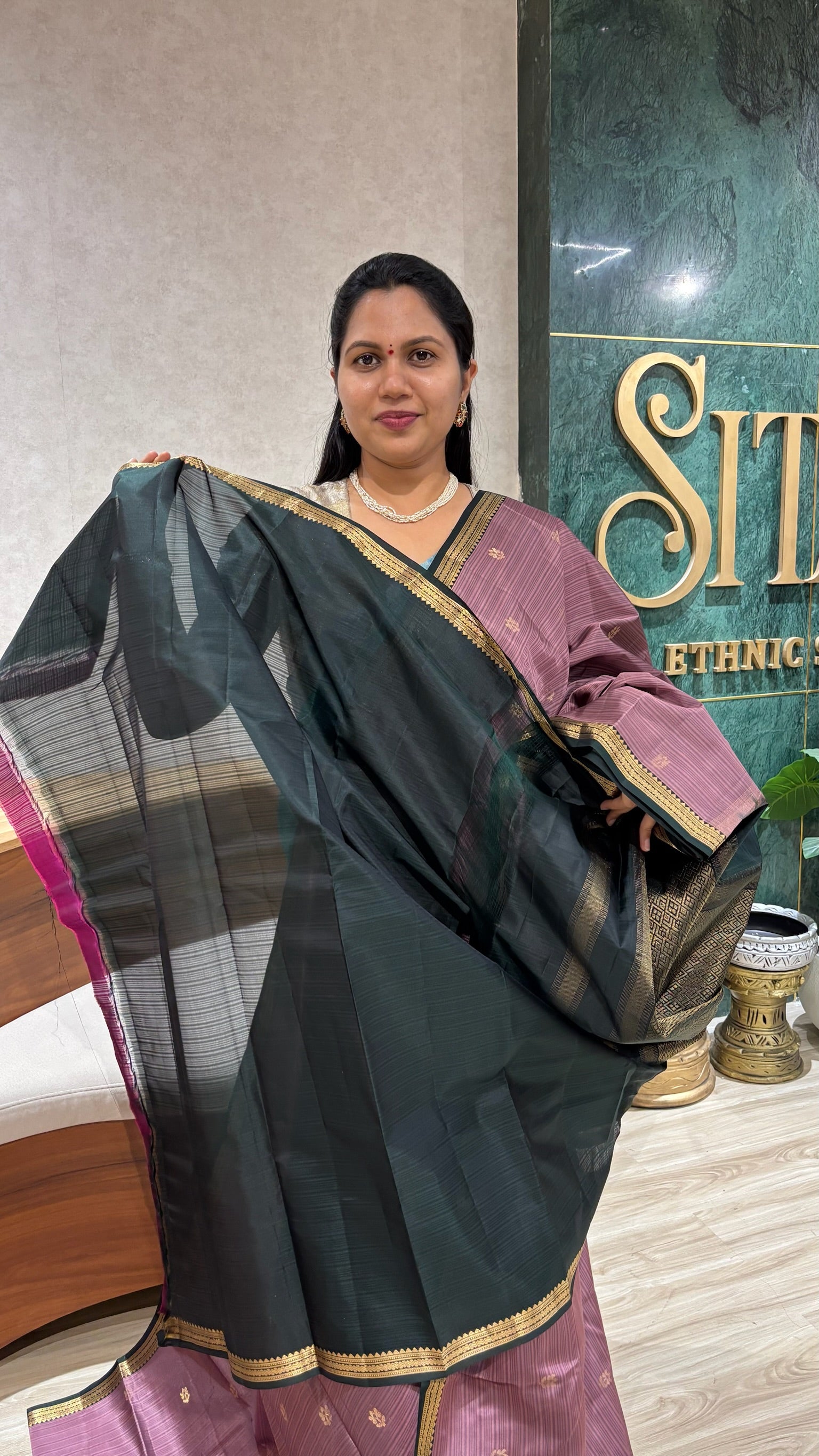 Small border kanchi pattu