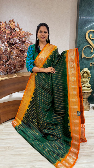 Handloom gadwal tissue border