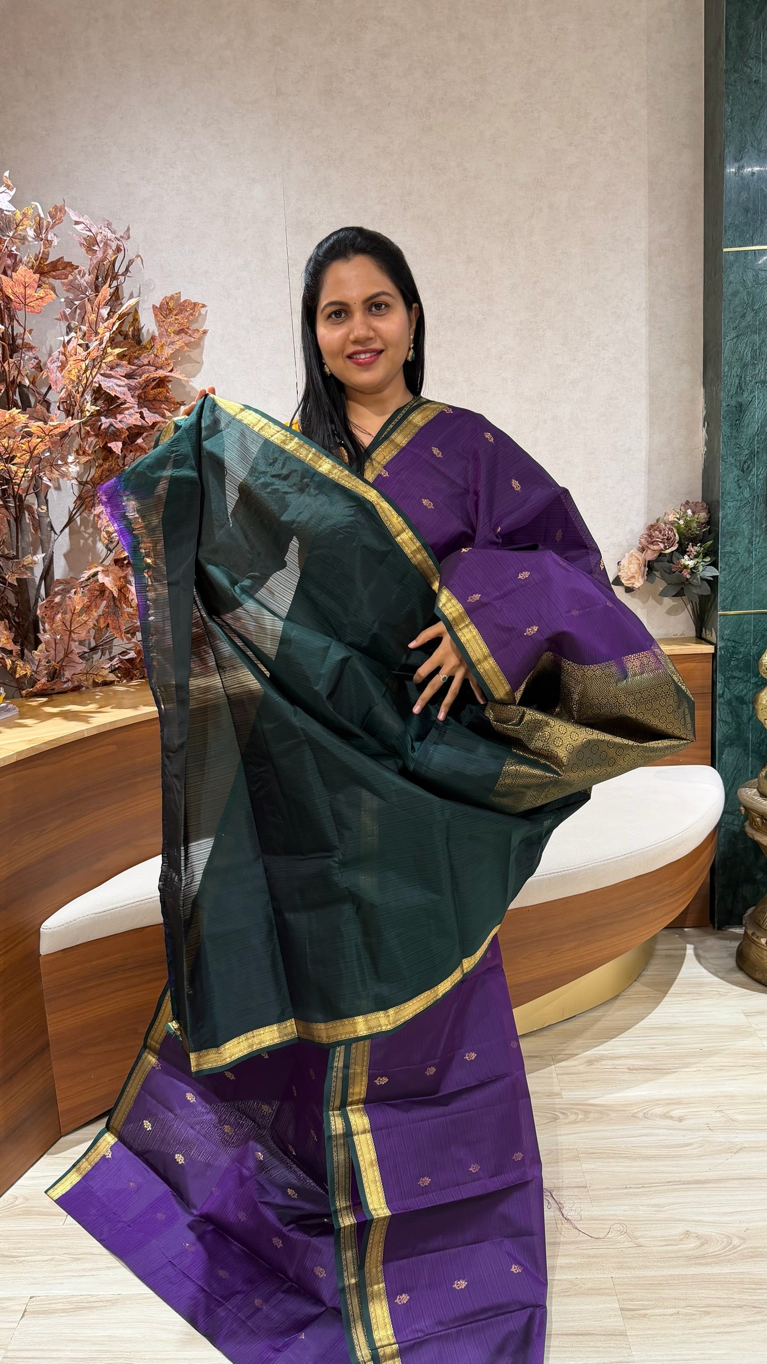 Small border Kanchi pattu