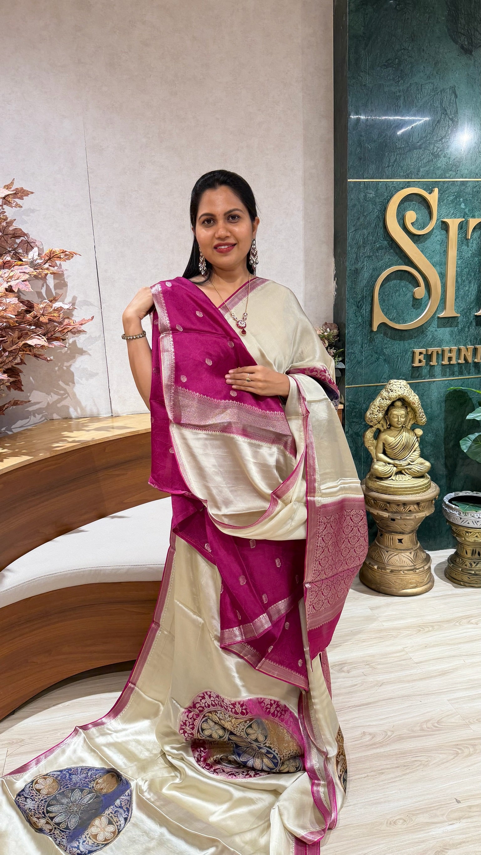 Mashru crepe designer