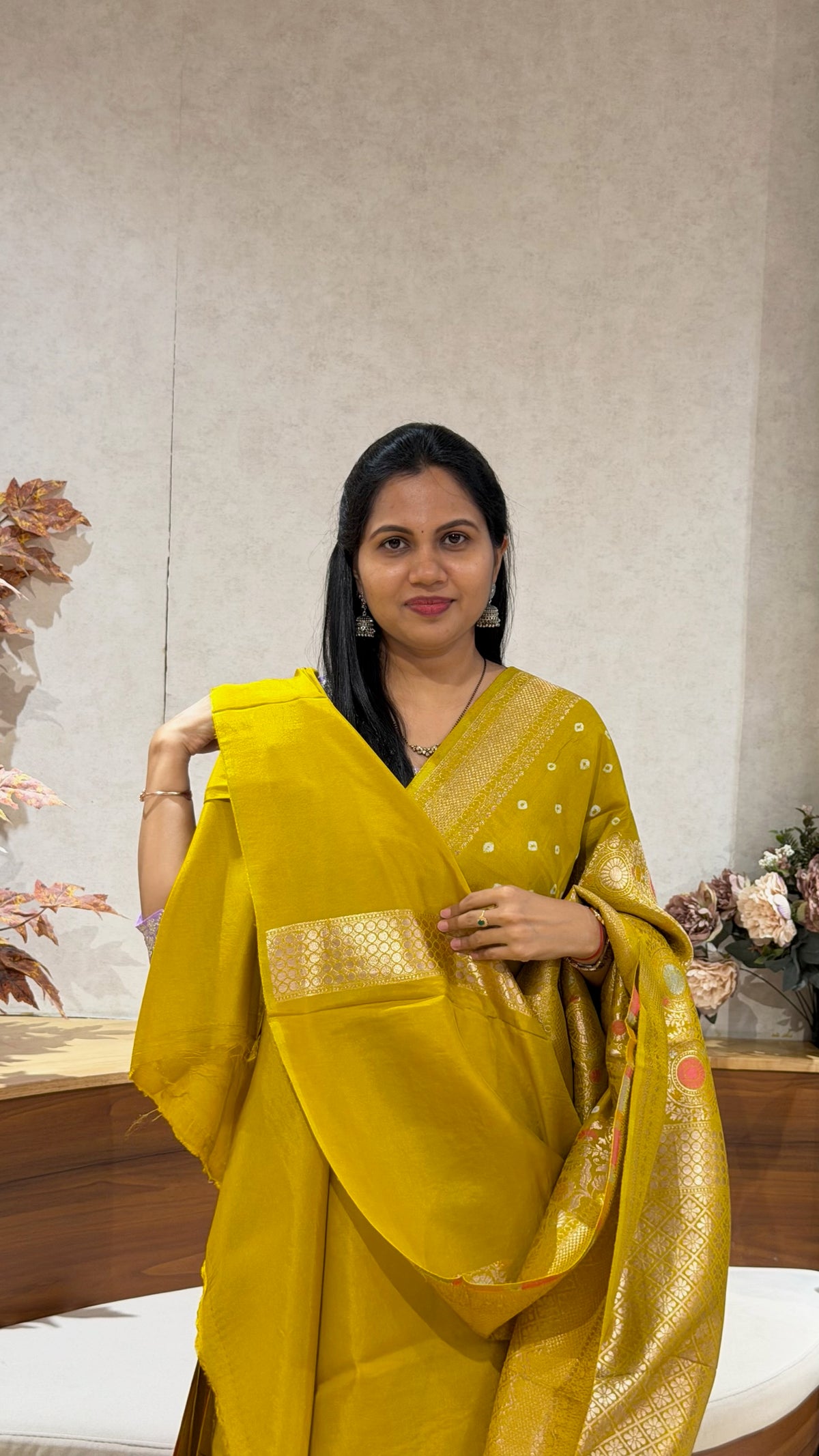 Russian silk Bandhini