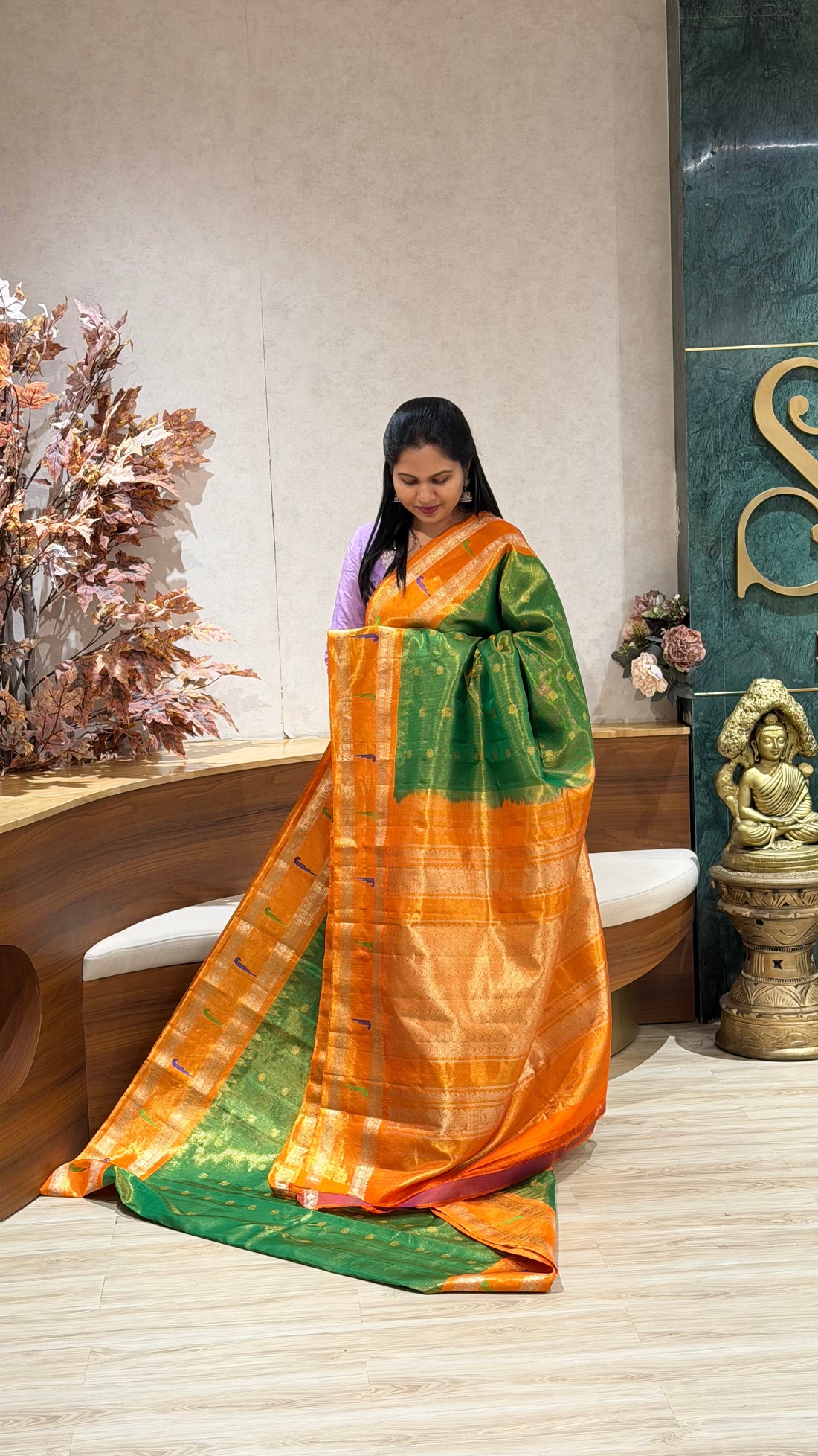 Handloom Gadwal tissue