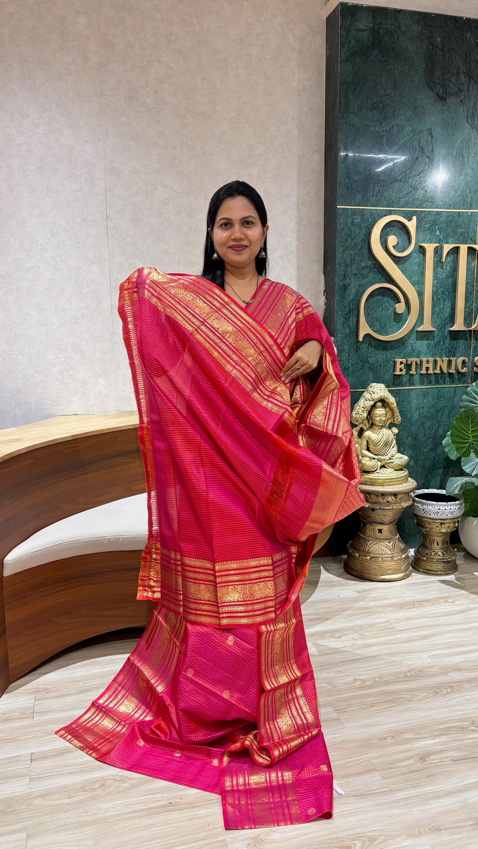 Handloom vintage Kanchi pattu