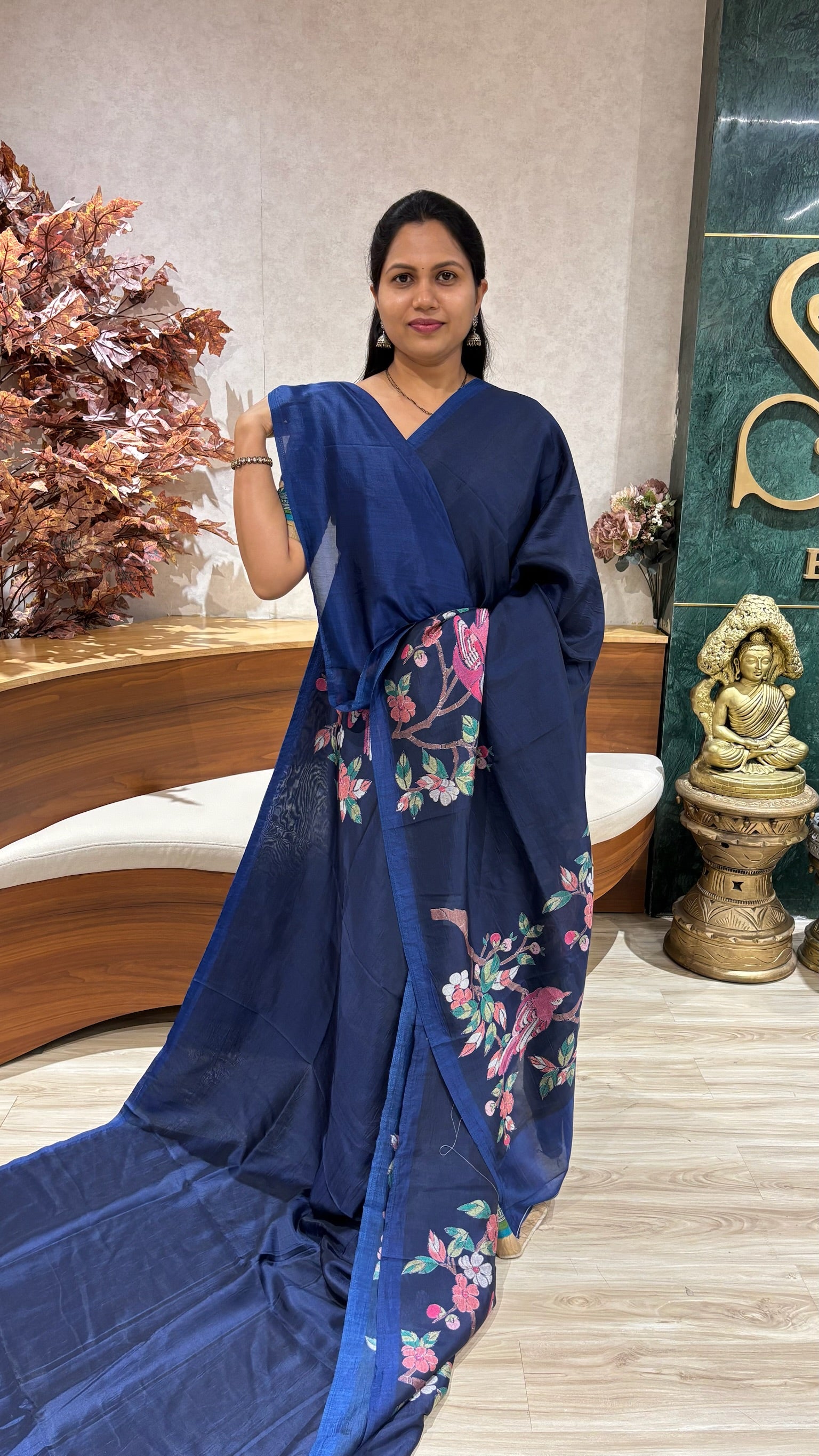 Printed blue