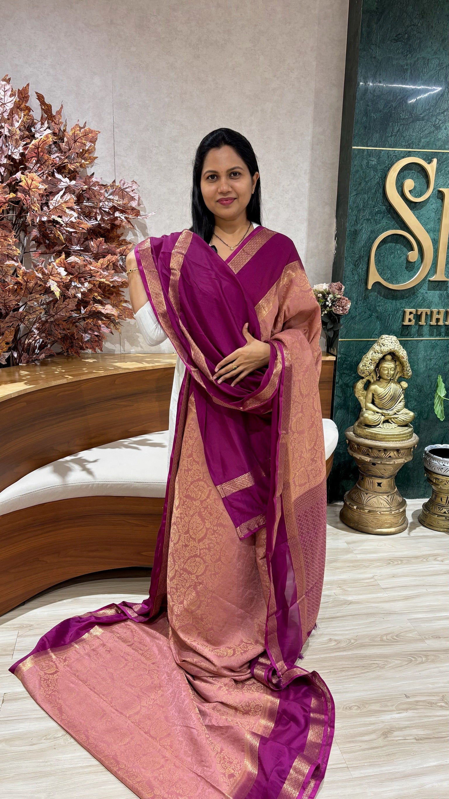 Brocade Crepe silk