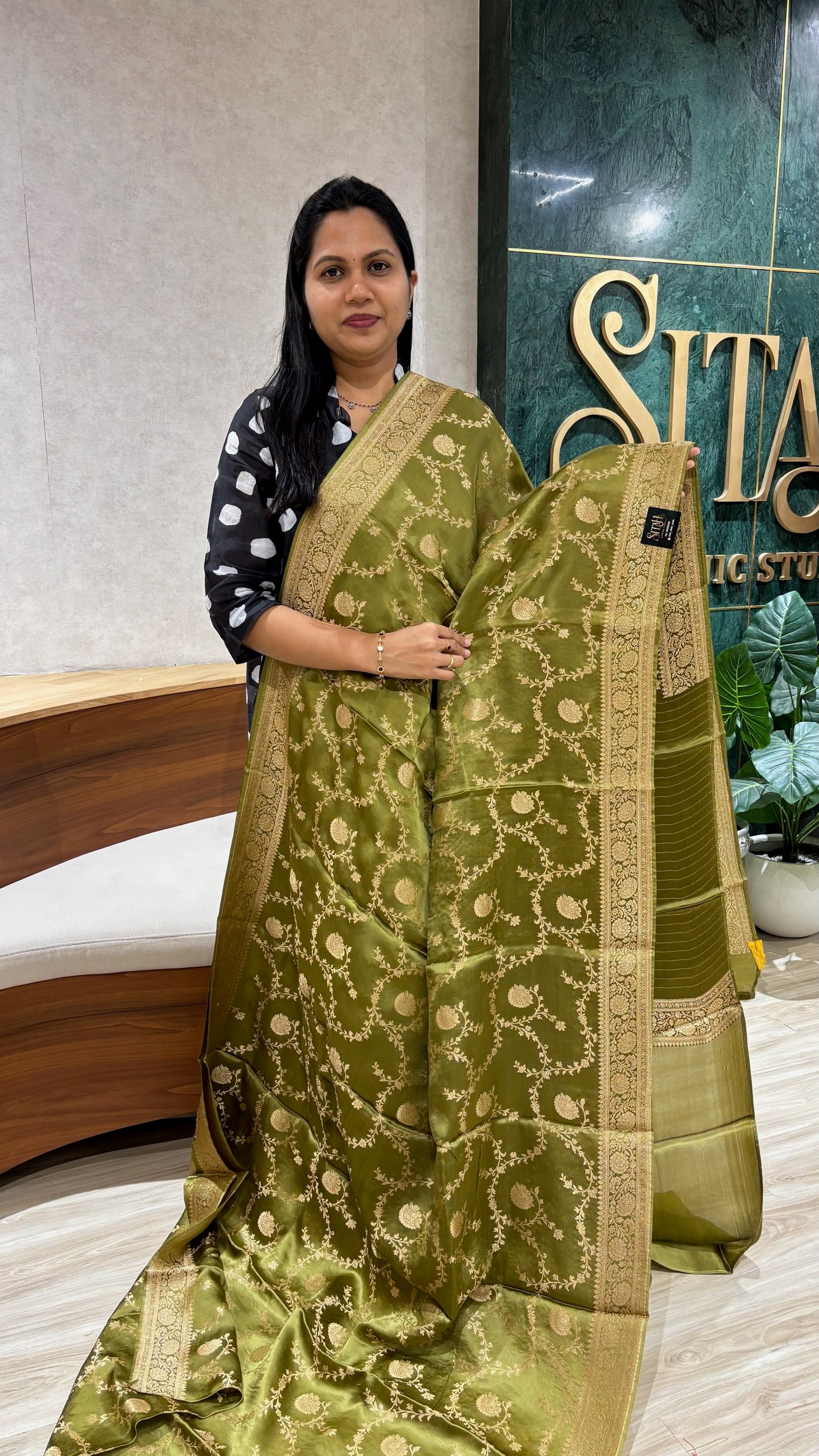 Banaras satin georgette