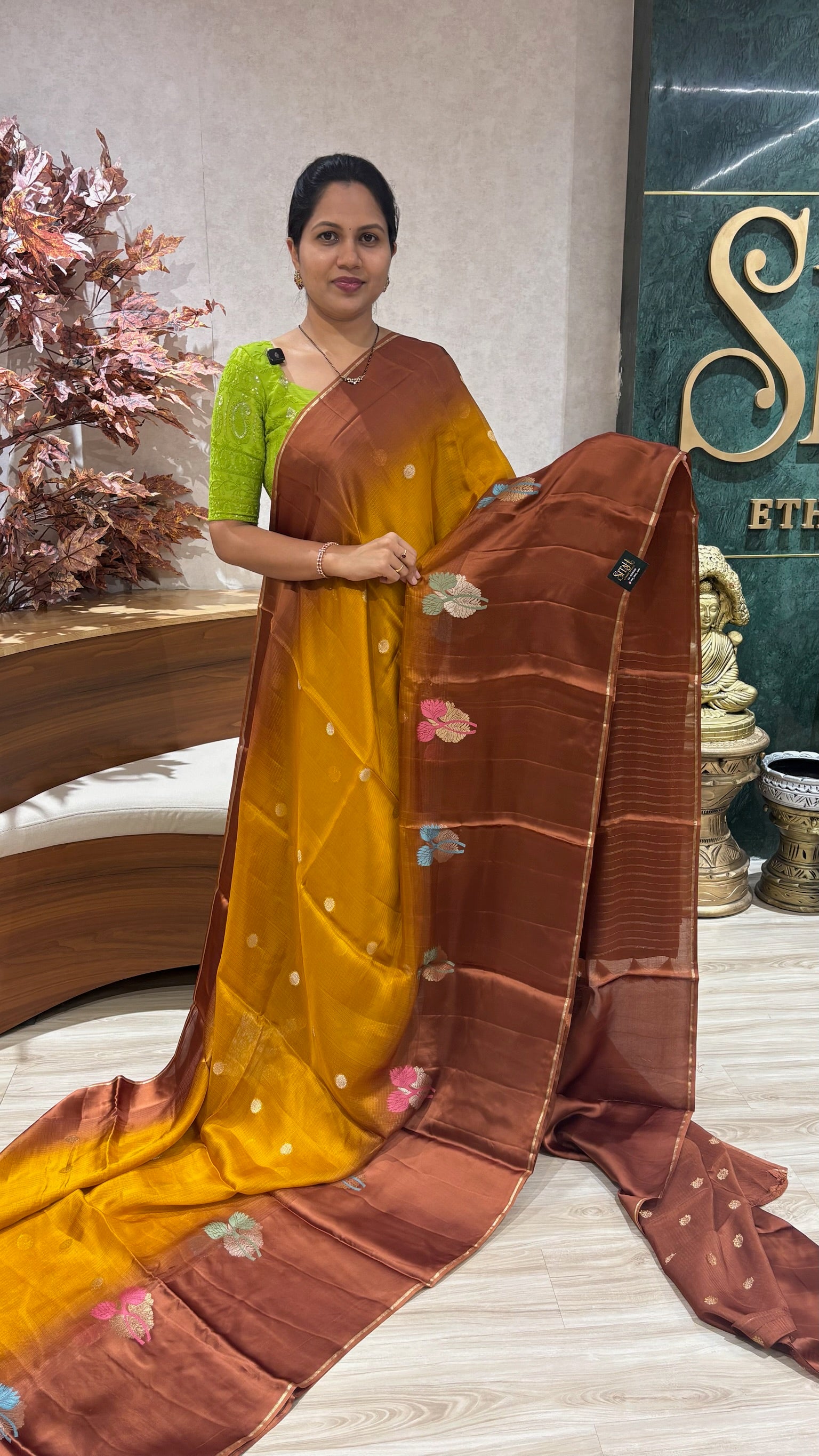 Manipuri kota mustard yellow