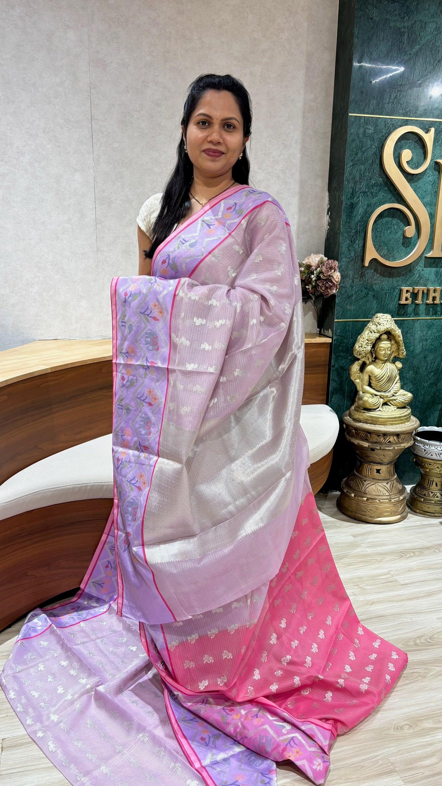 Kota saree lavendar