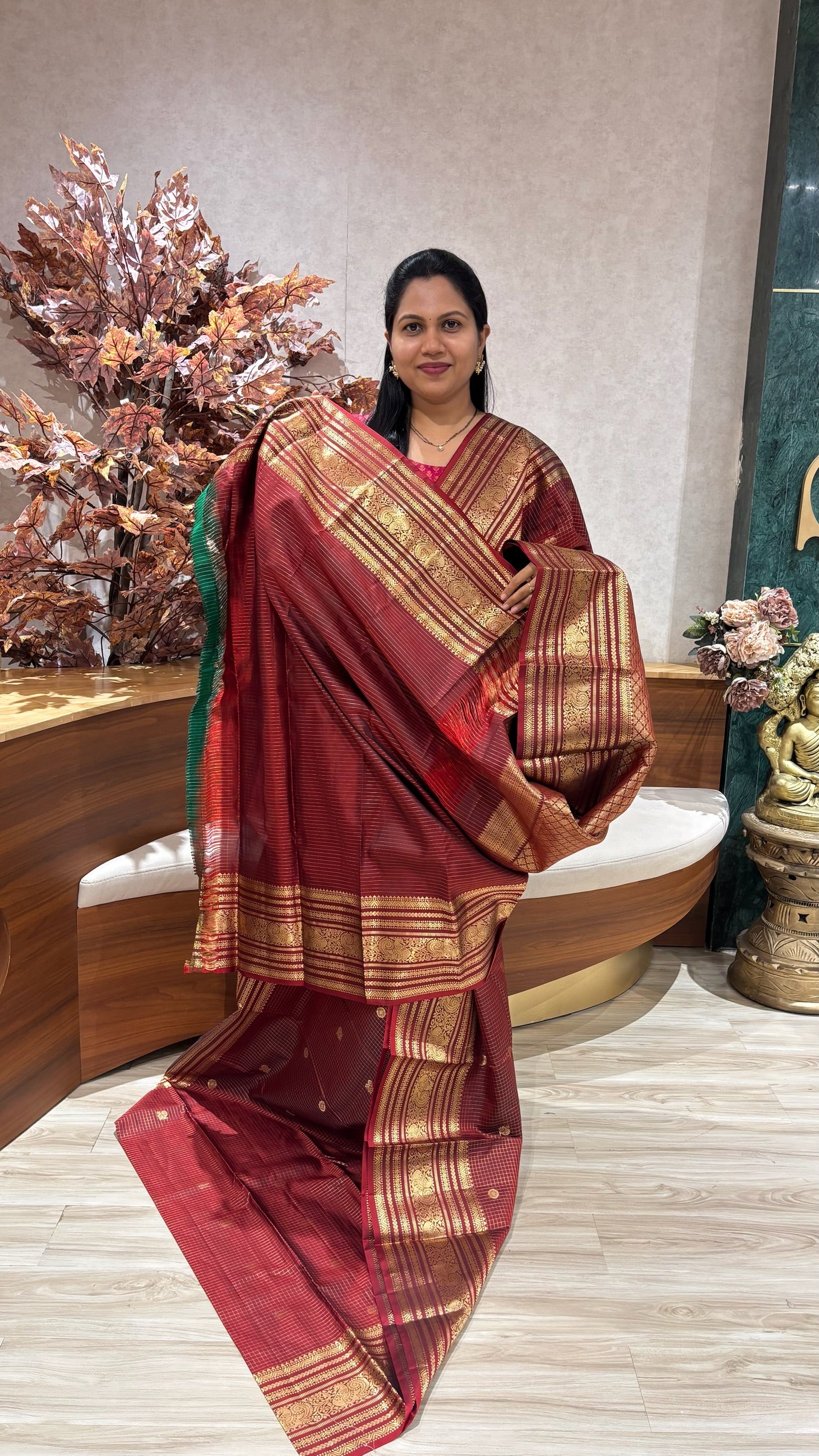Handloom vintage kanchi brick