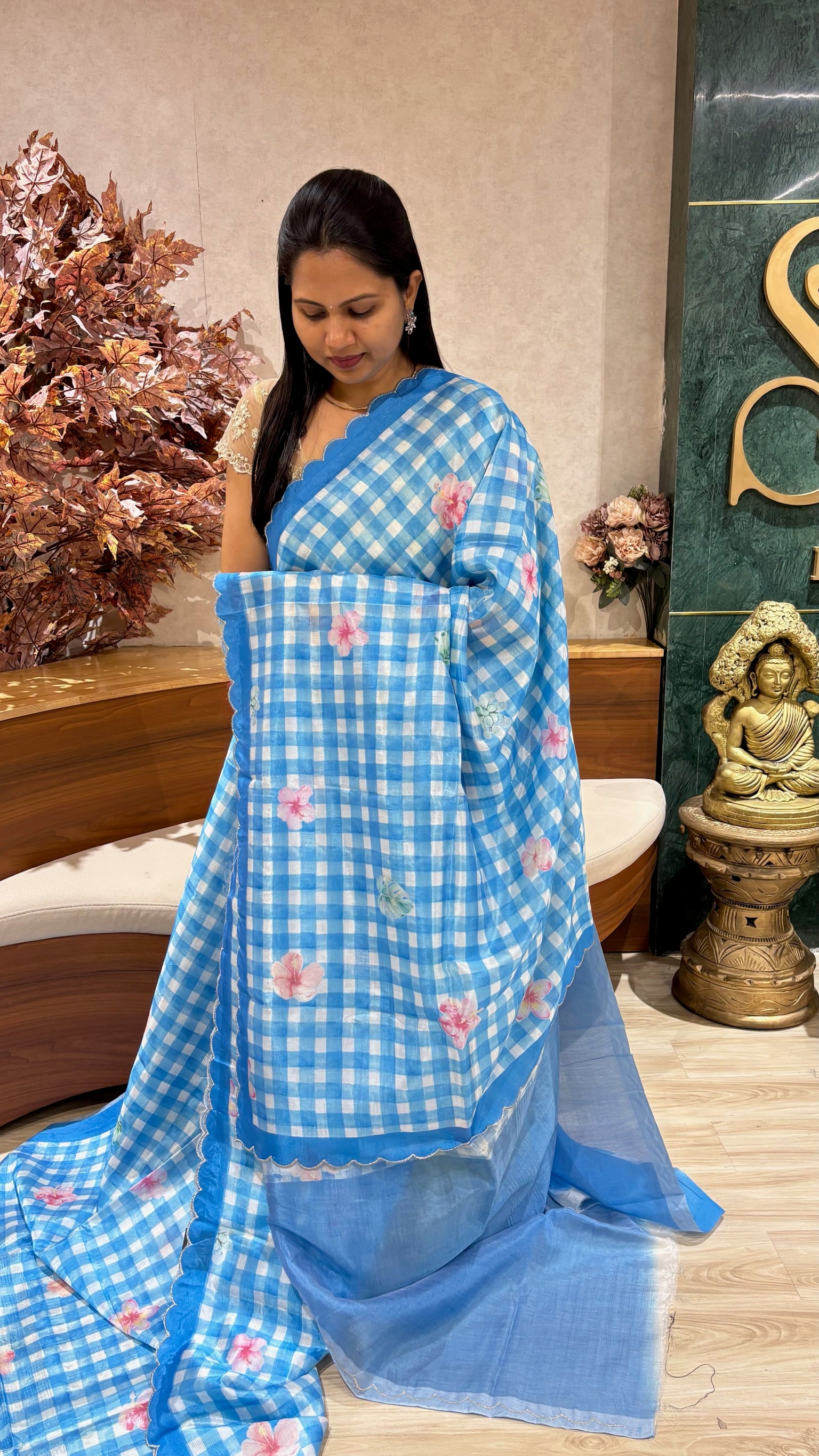 Mangalgiri digital print checks