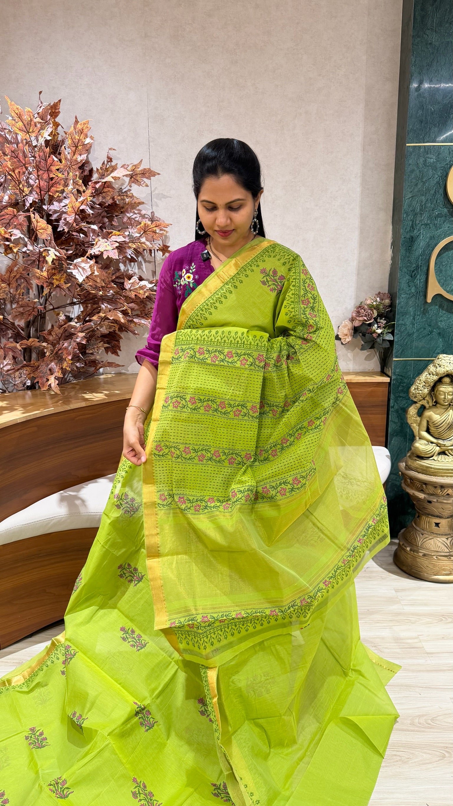 Mangalgiri cotton hand block print