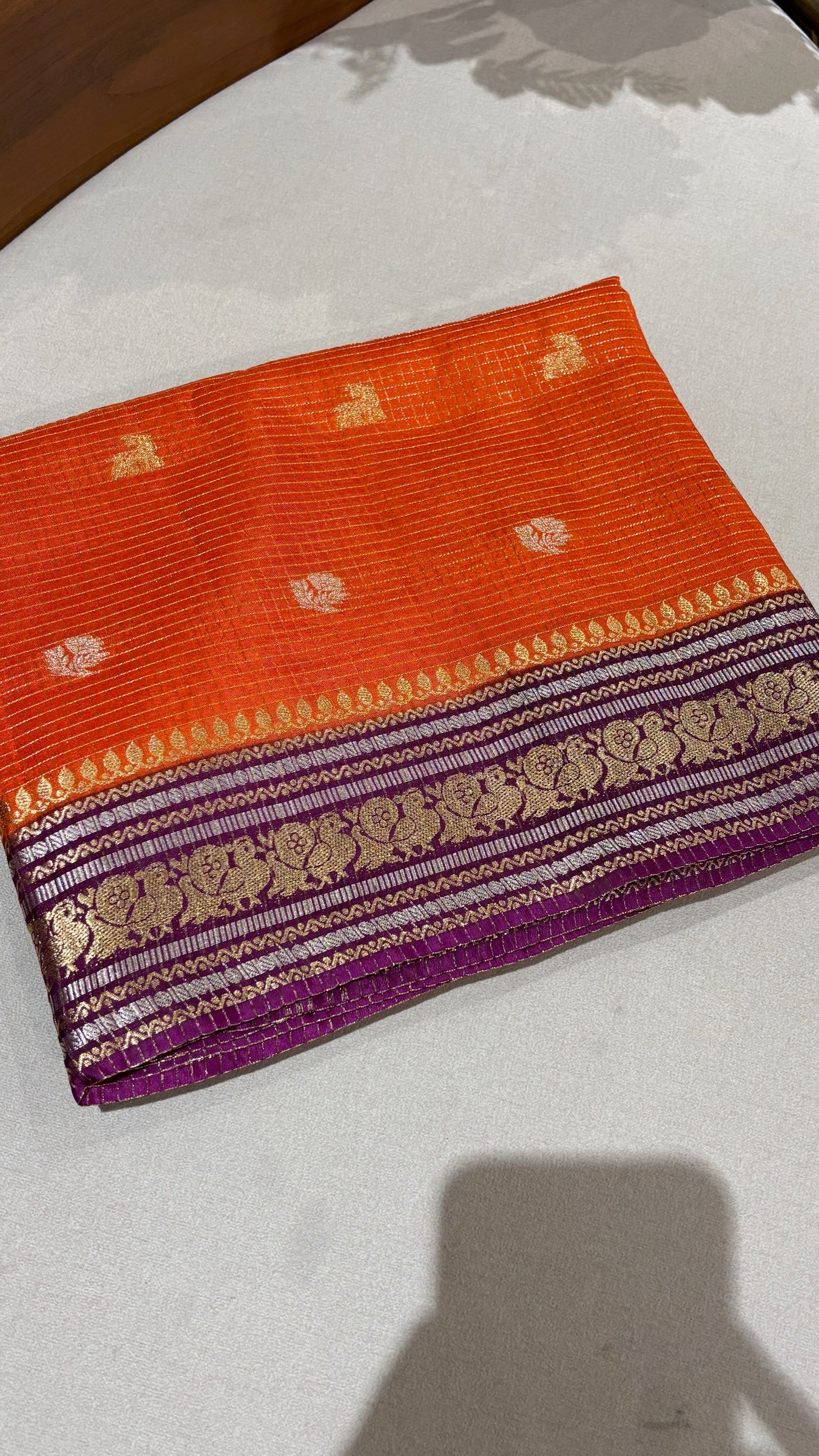 Vintage  checks orange