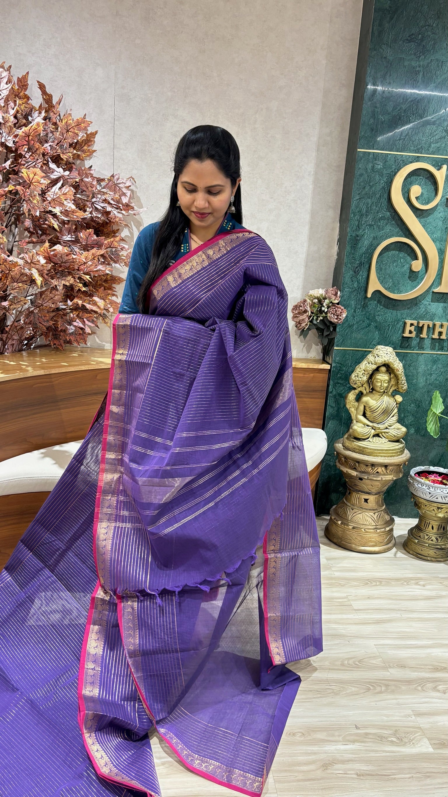 Kanchi cotton with running blouse