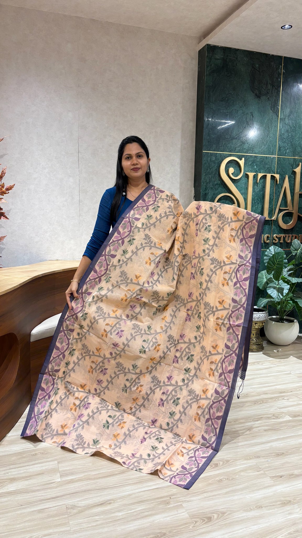 Bengal cotton with no blouse