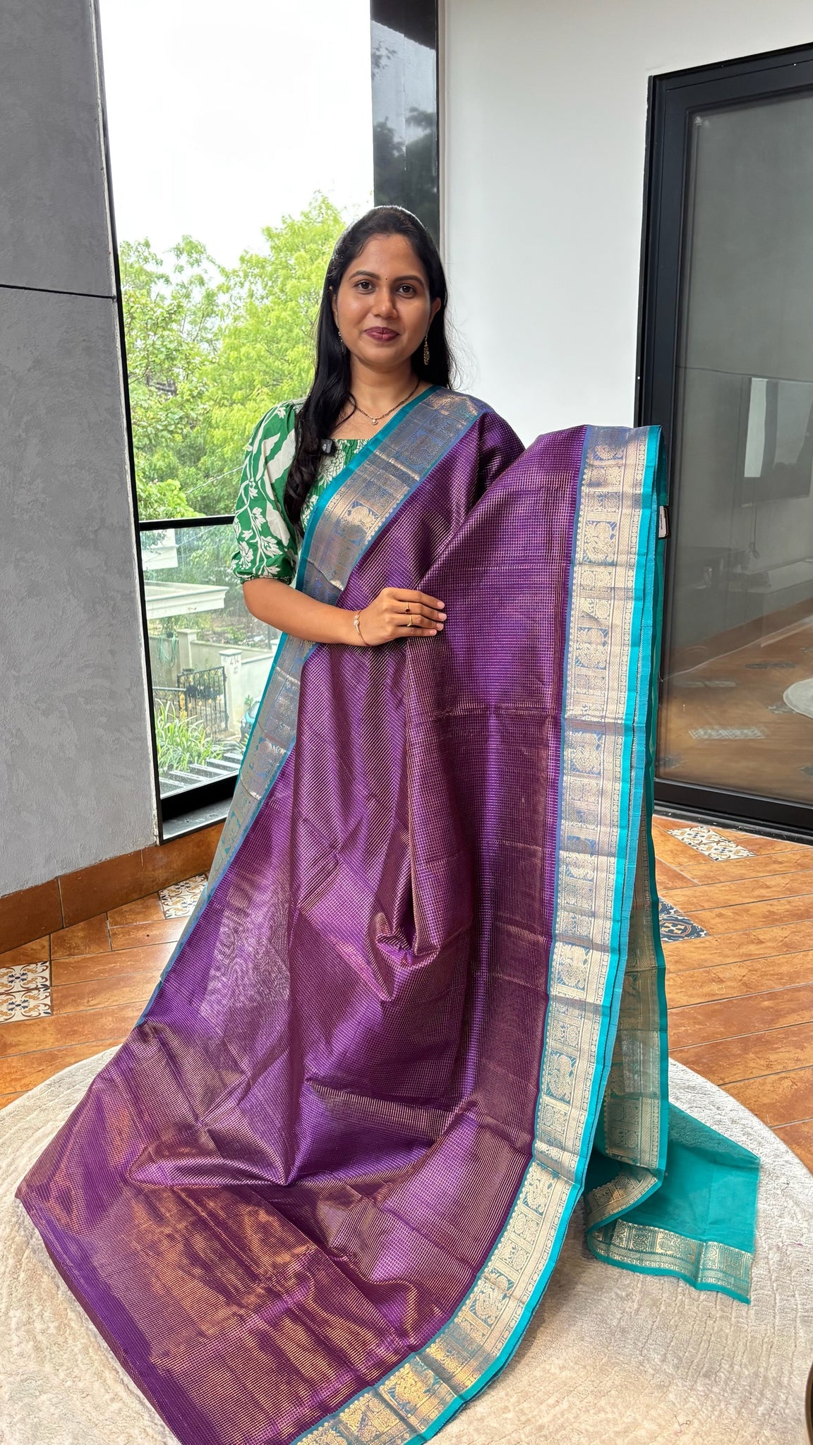 Mangalgiri pattu purple