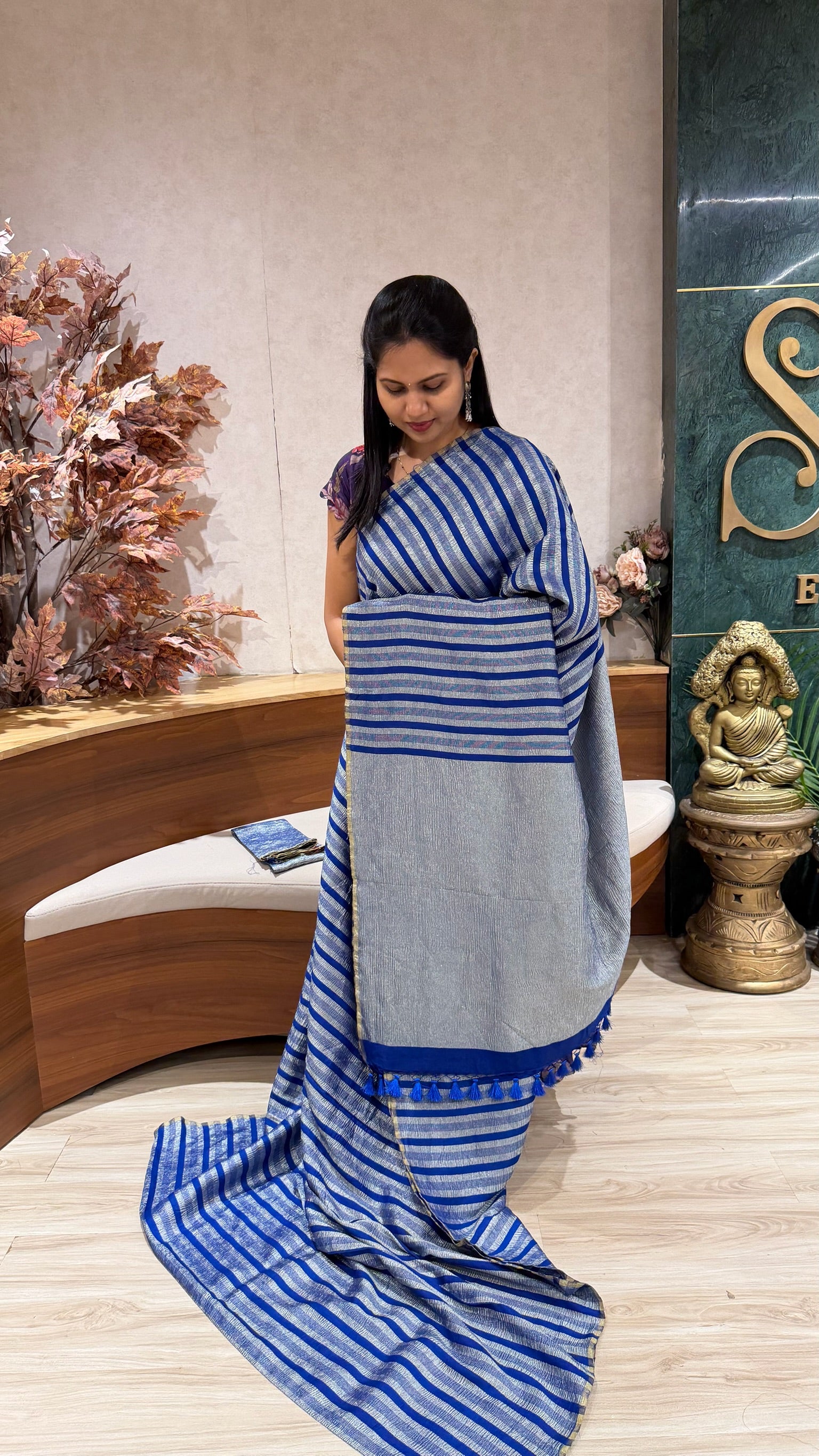 Handloom muga Silk