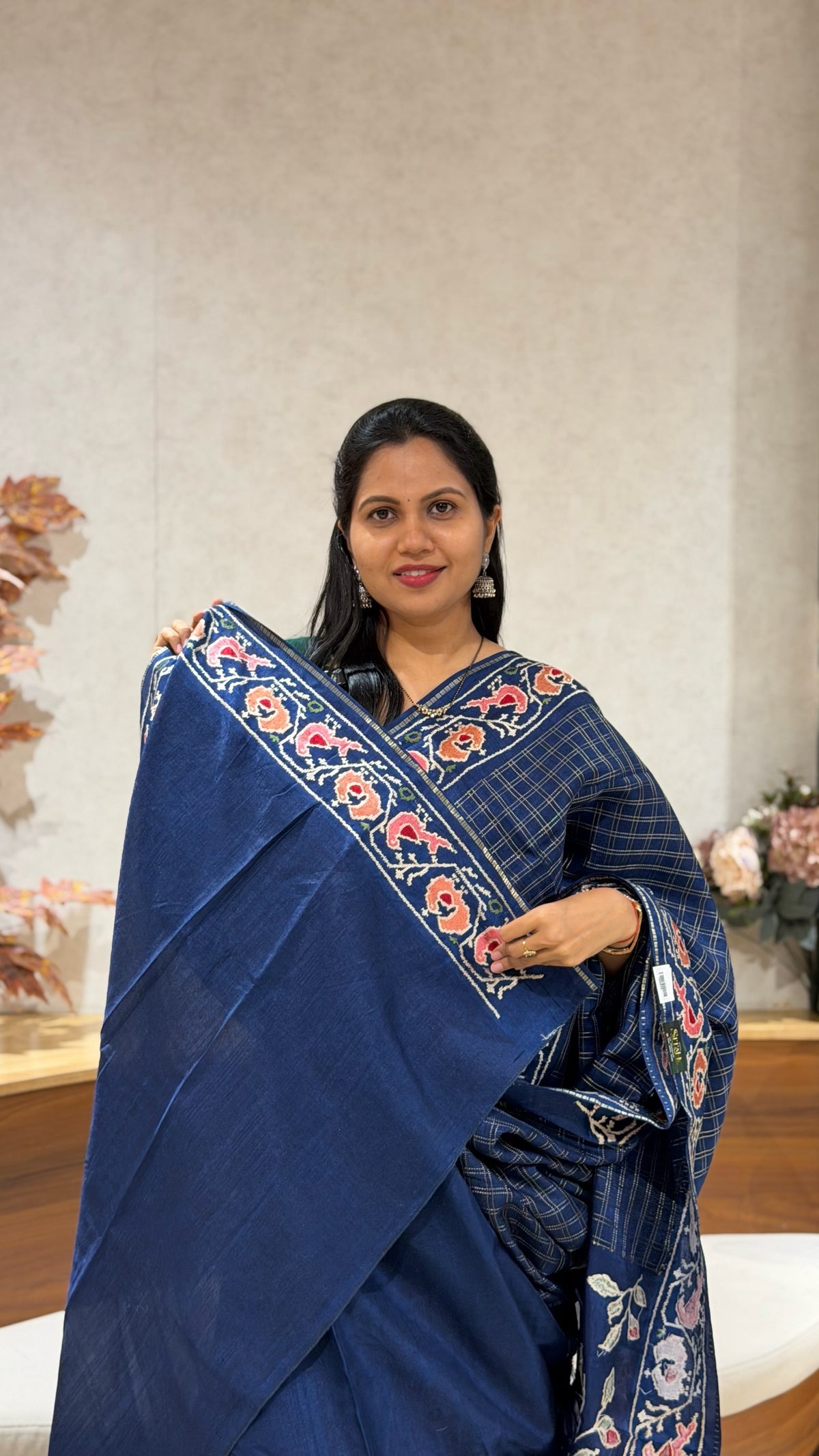 Tussar embroidery