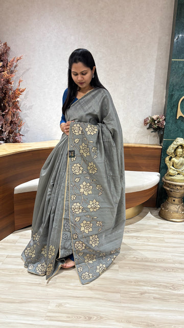 Tussar Tissue applique