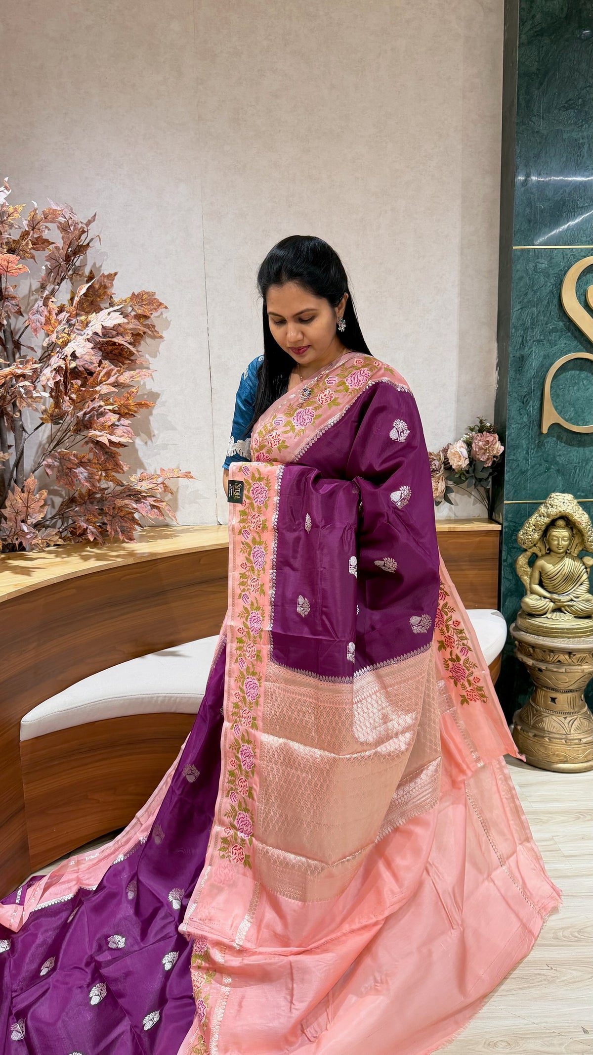 Mango silk embroidery