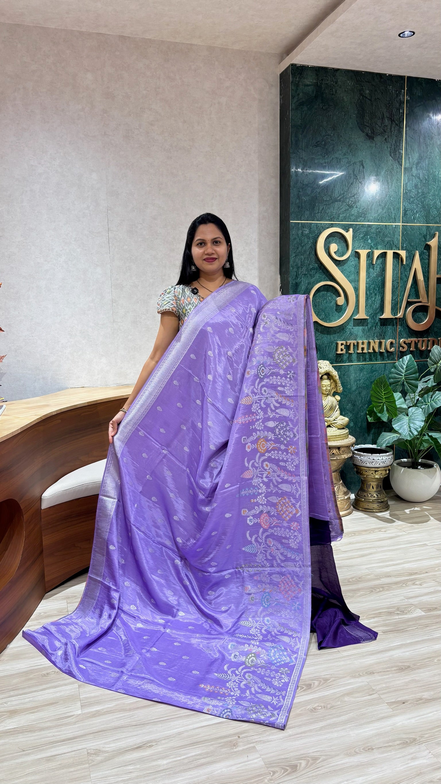 Matka silk light lavender