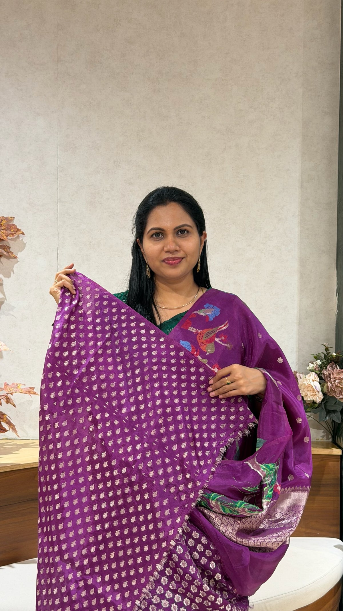 Paper silk saree sale