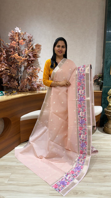 Kota embroidery babypink