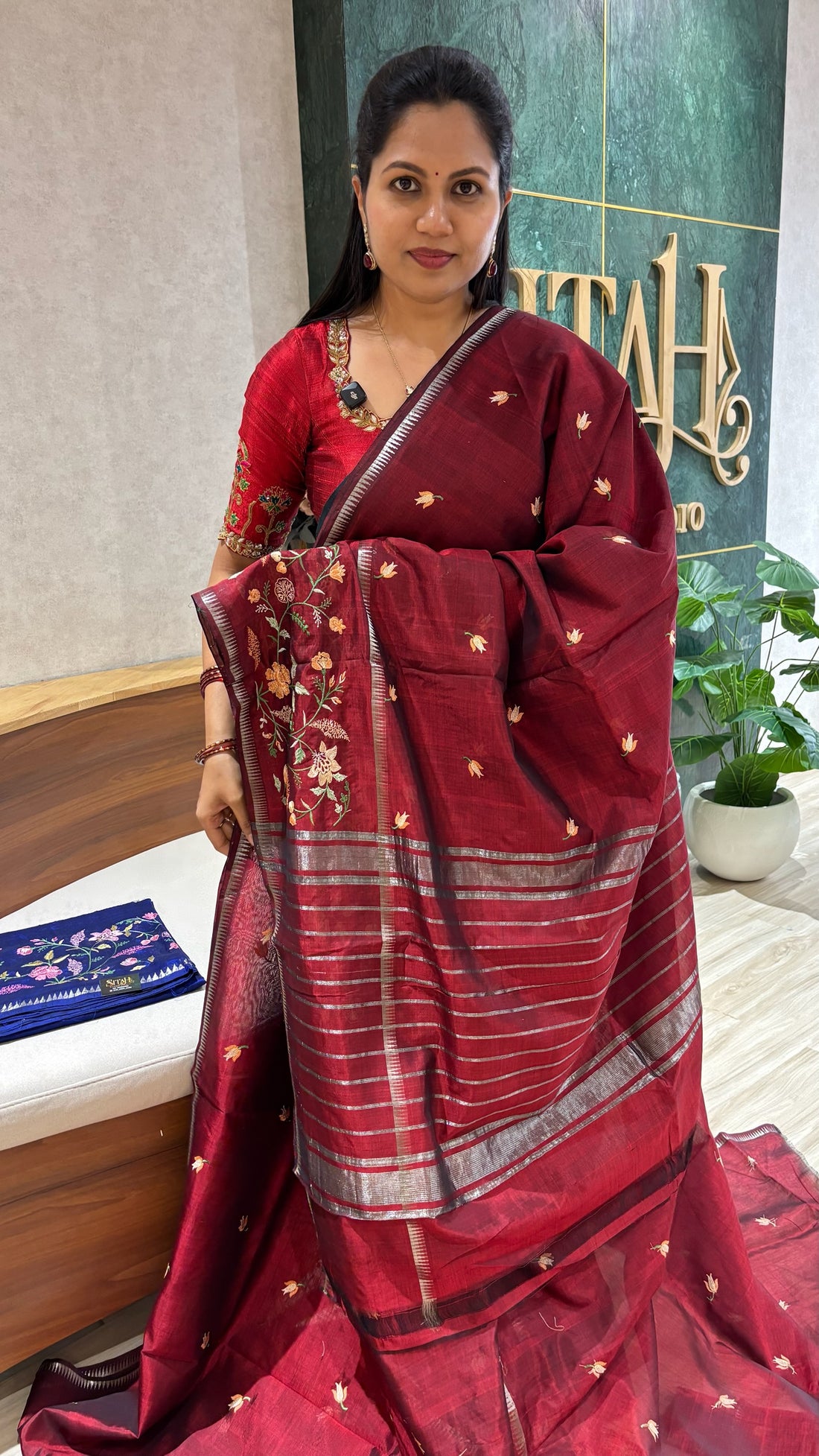 Mangalgiri pattu embroidery