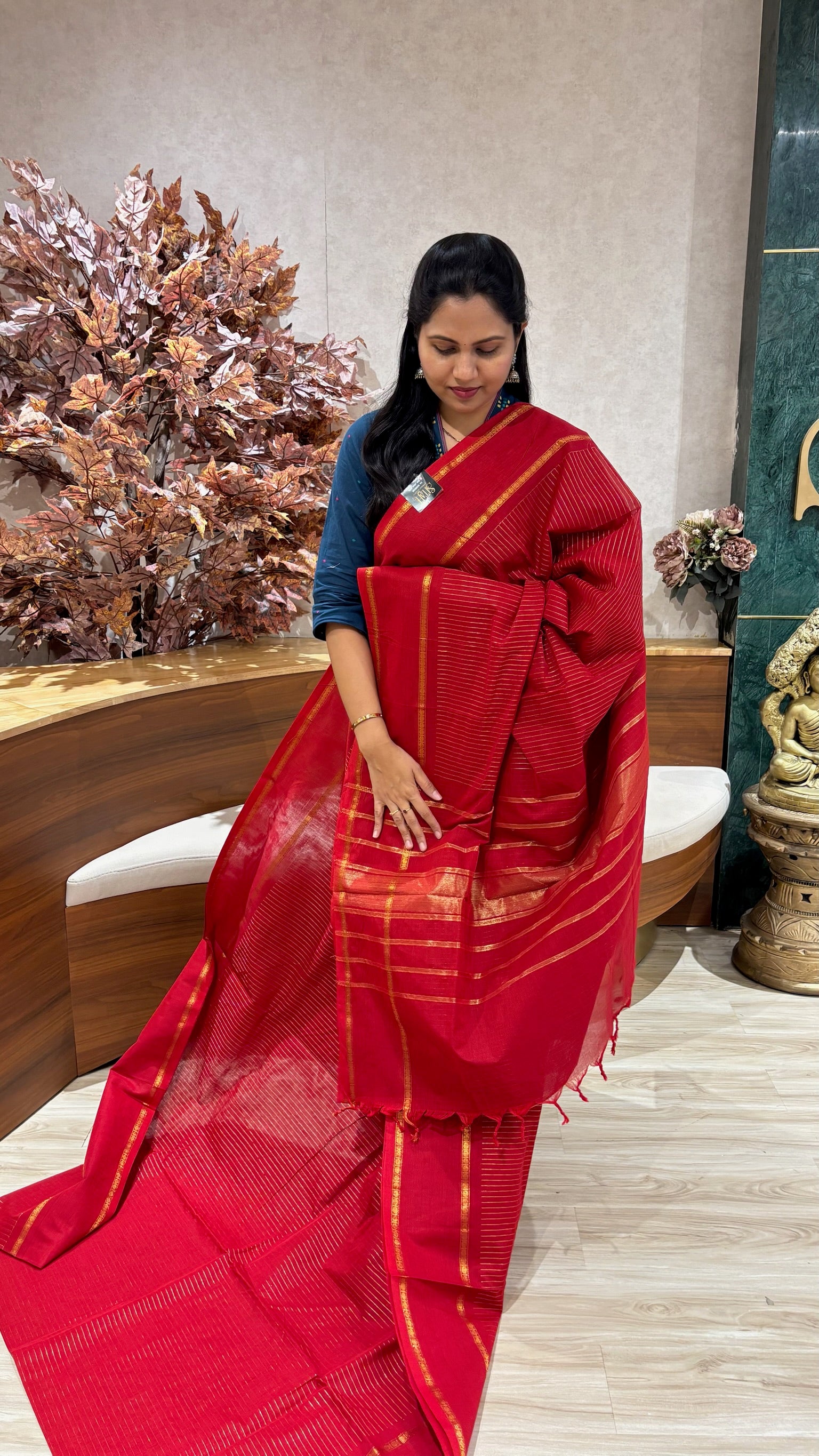 Kanchi cotton with running blouse
