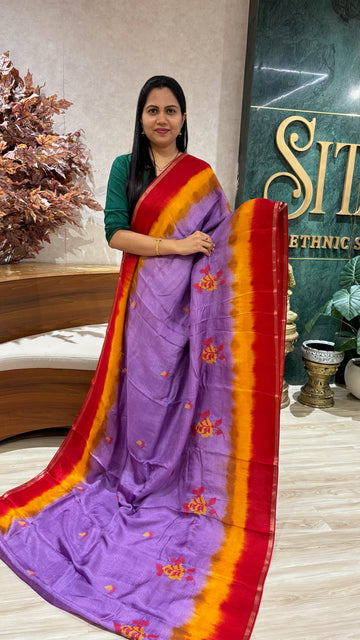 Jute silk saree