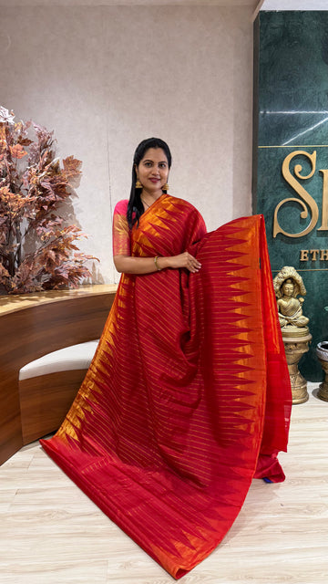 Handloom gadwal tissue border
