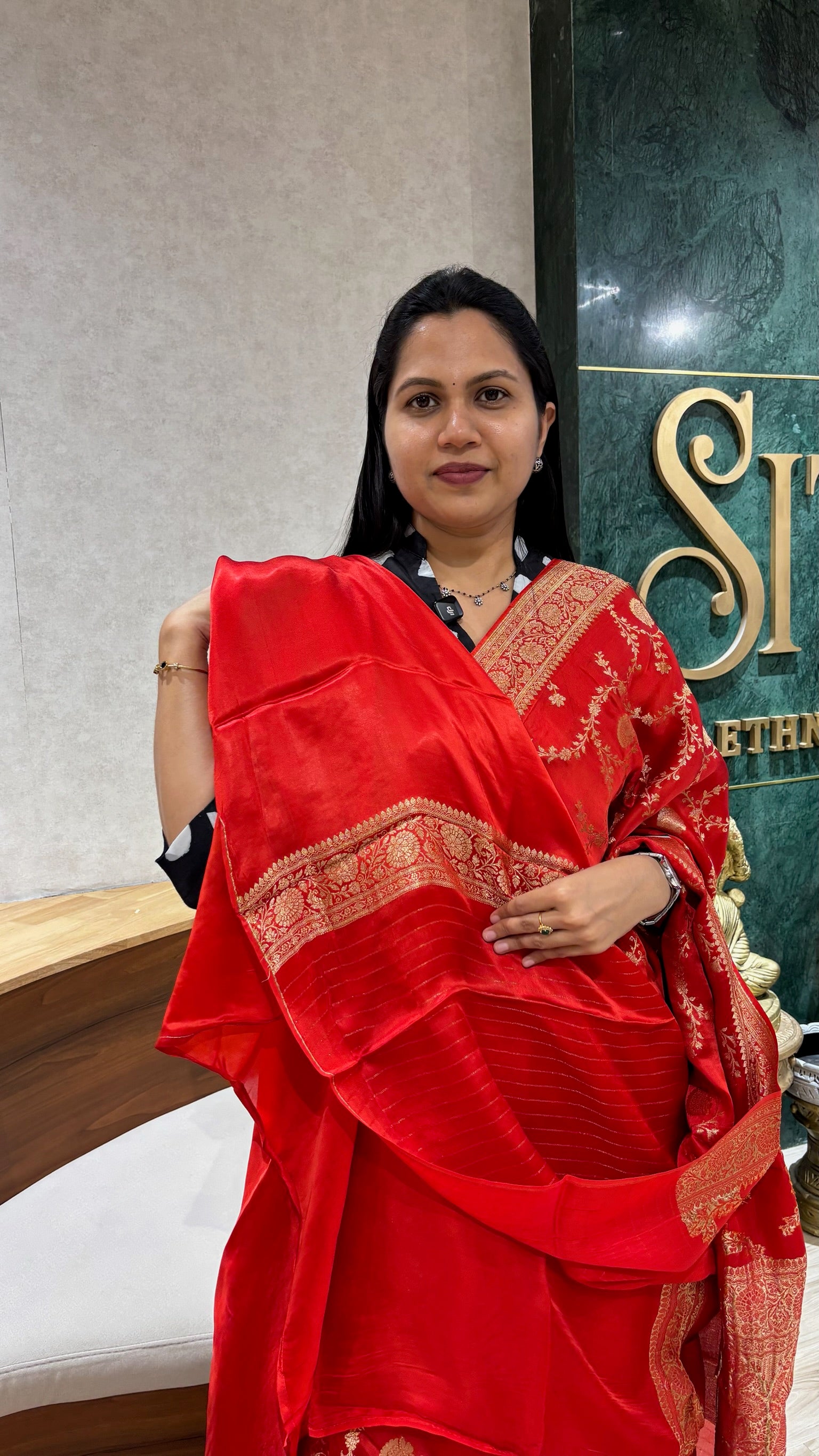 Banaras satin georgette